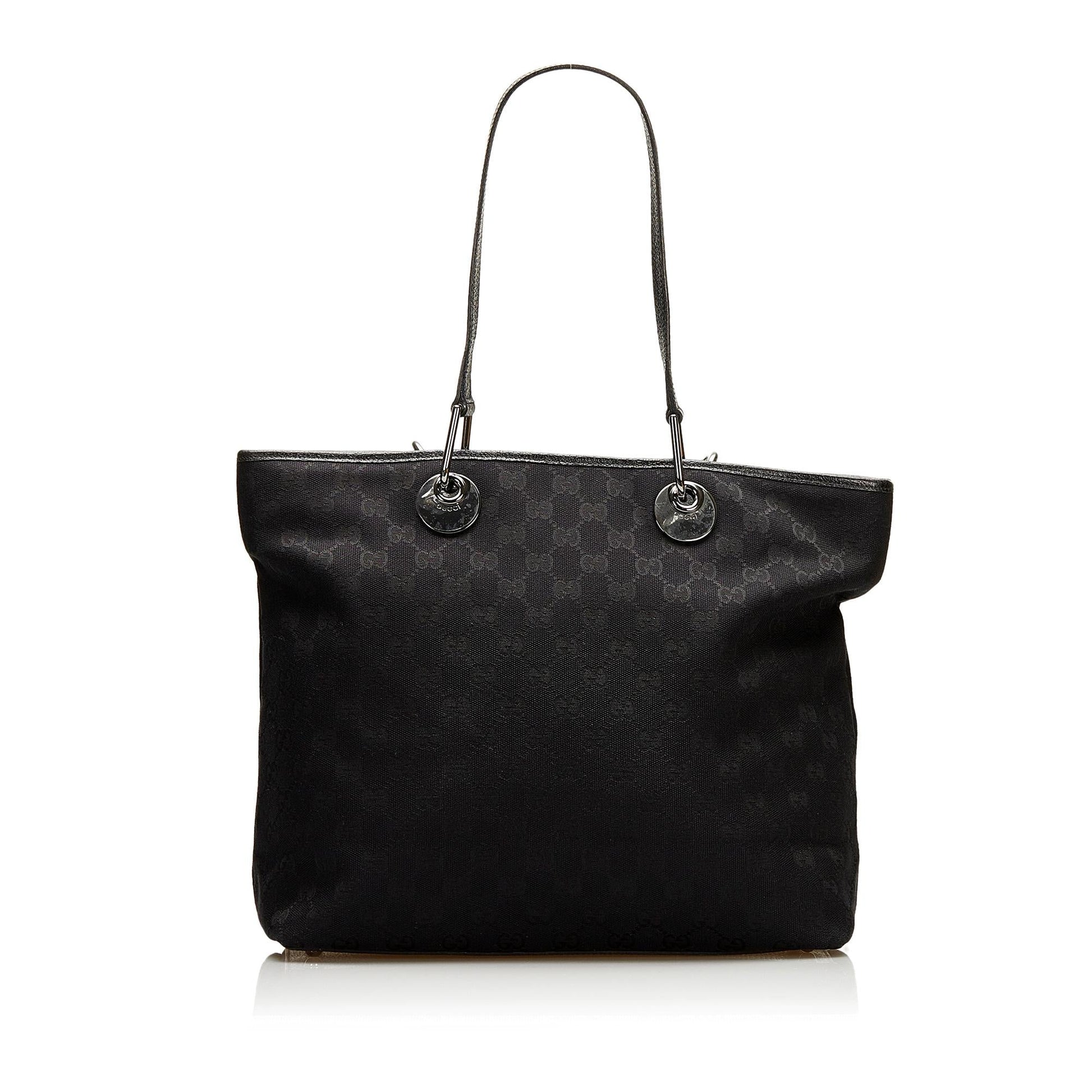 Gucci GG Eclipse SHG Canvas Black Tote Bag Eclipse Shg
