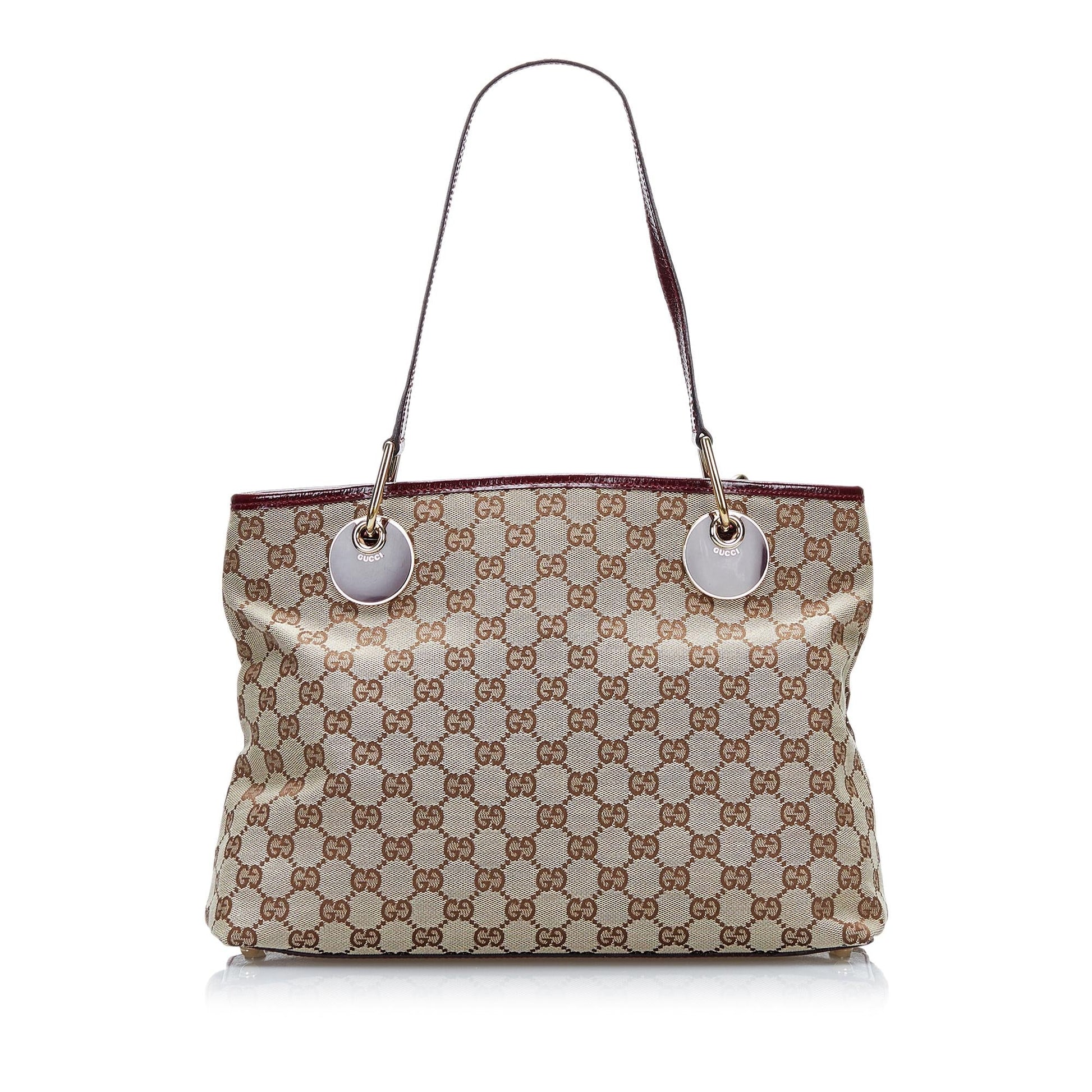Gucci GG Eclipse SHG Canvas Brown Shoulder Bag Eclipse Shg
