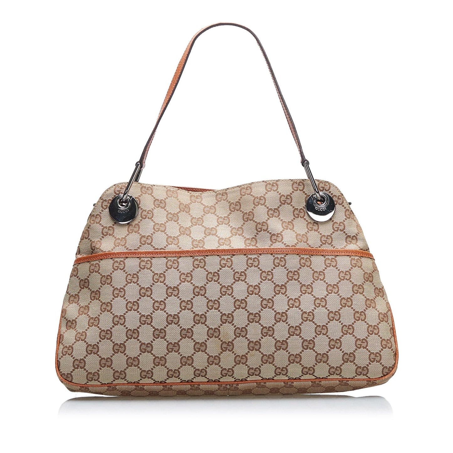 Gucci GG Eclipse SHG-z1MDAc Canvas Brown Shoulder Bag