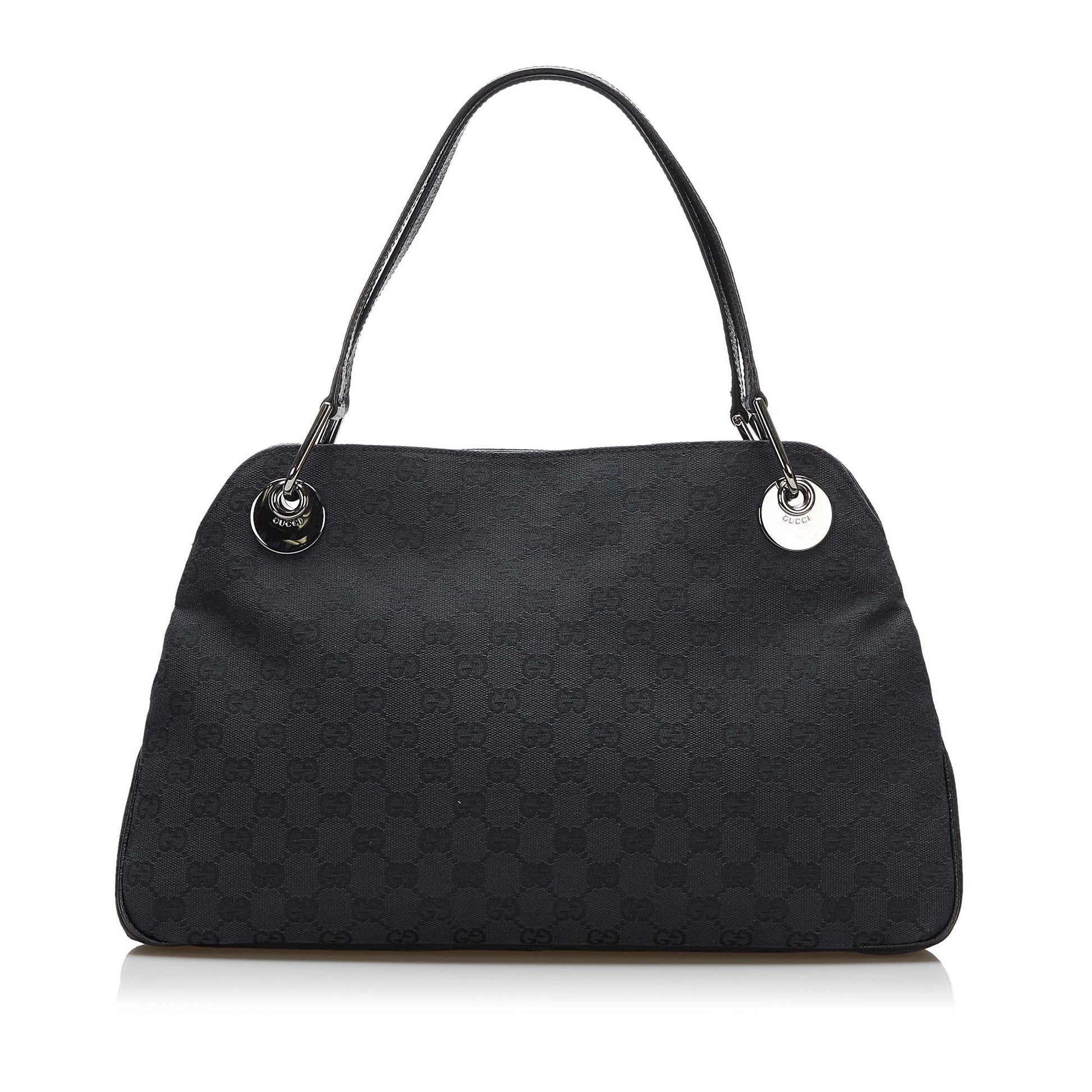 Gucci GG Eclipse SHG-40IzbM Canvas Black Tote Bag
