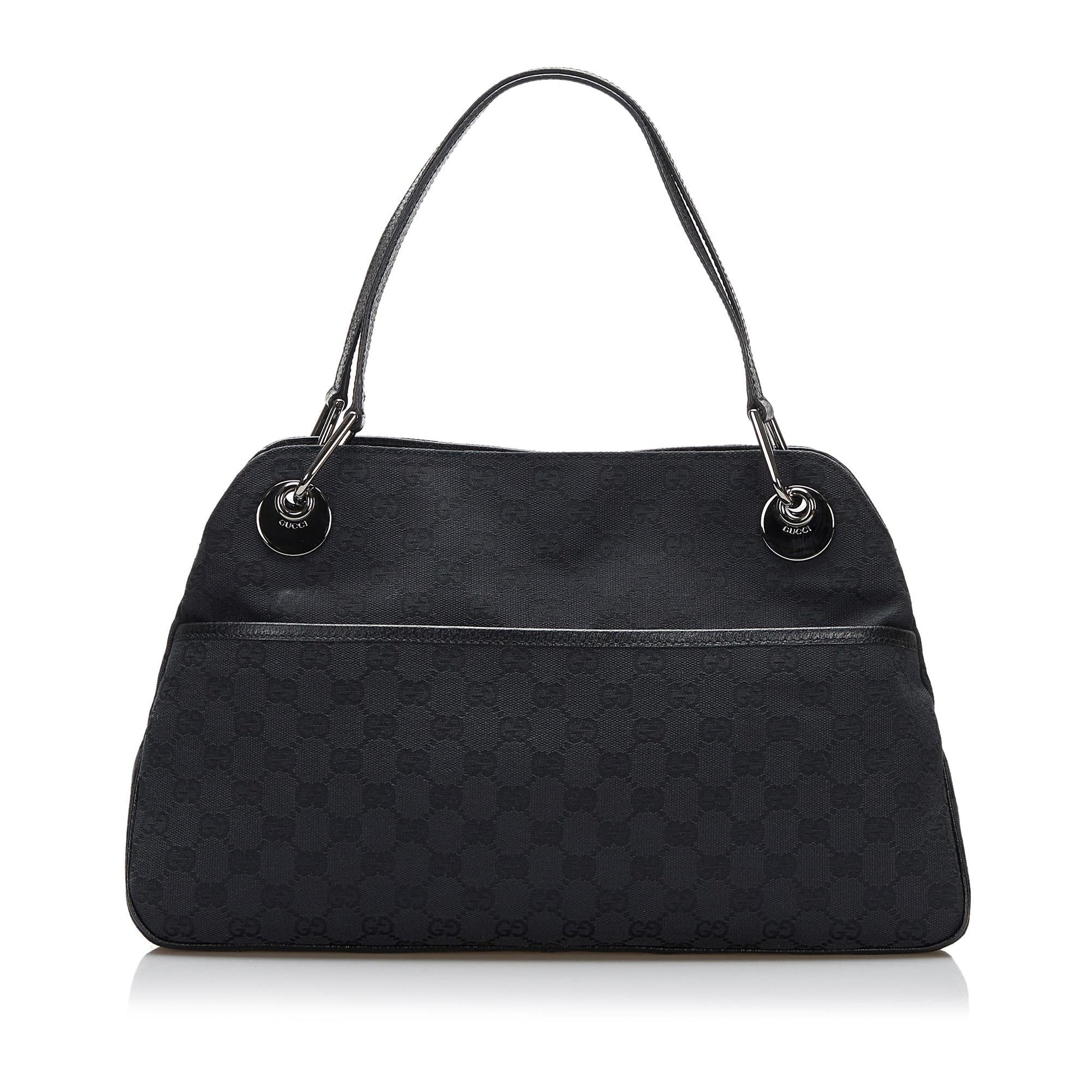 Gucci GG Eclipse SHG-40IzbM Canvas Black Tote Bag