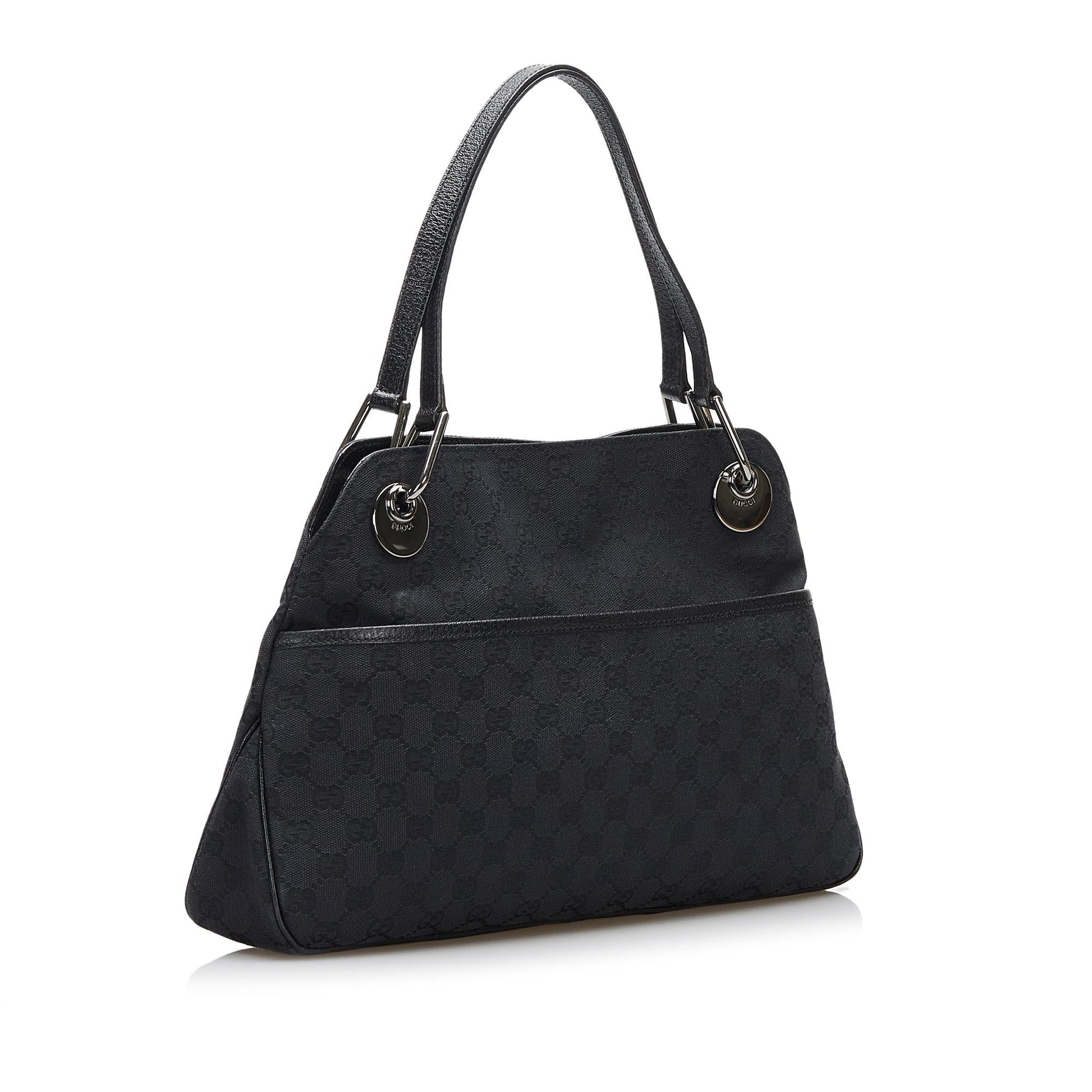 Gucci GG Eclipse SHG-40IzbM Canvas Black Tote Bag
