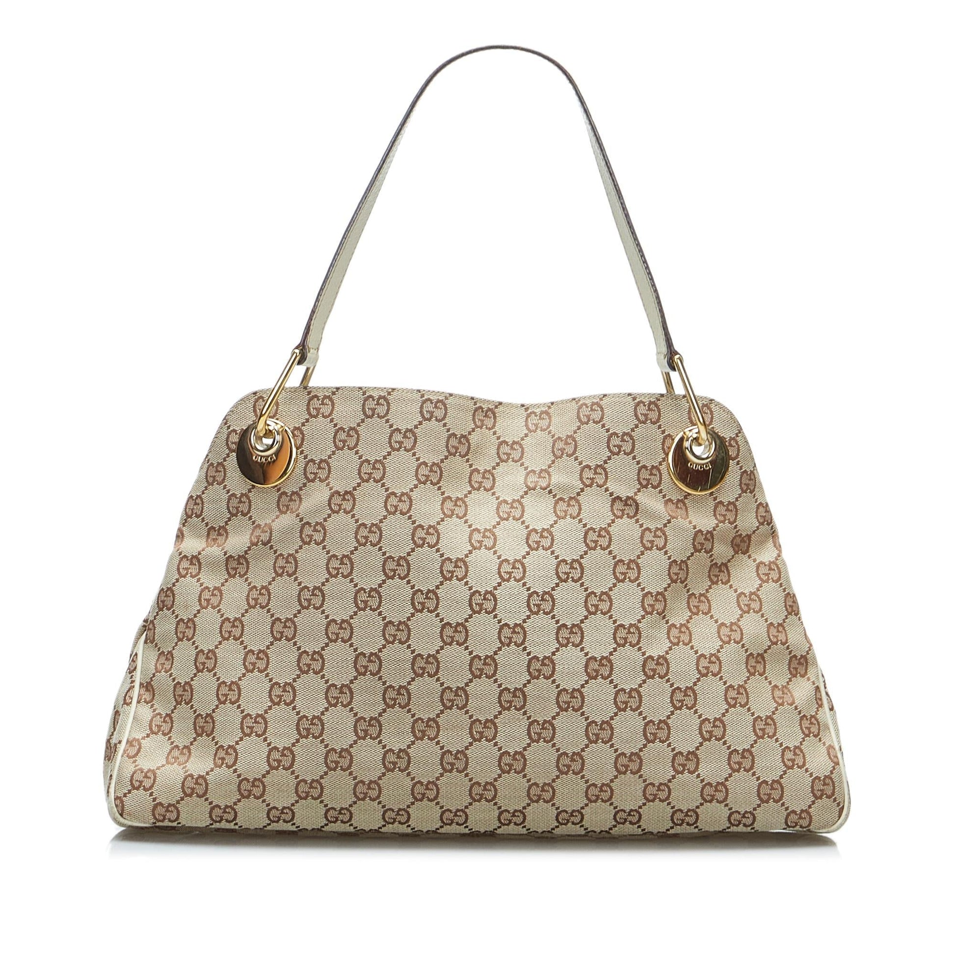 Gucci GG Eclipse SHG-C2gVnU Canvas Brown Shoulder Bag