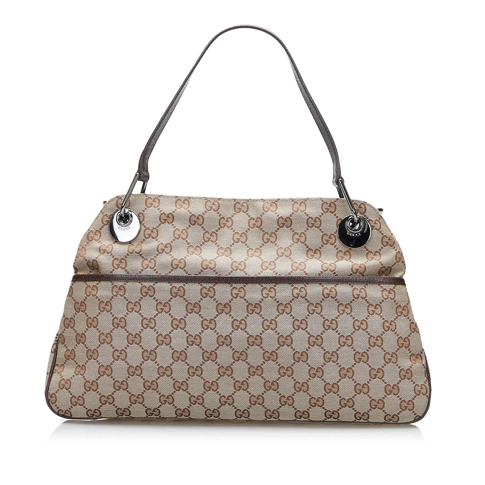 Gucci GG Eclipse SHG-KYAb17 Canvas Brown Tote Bag