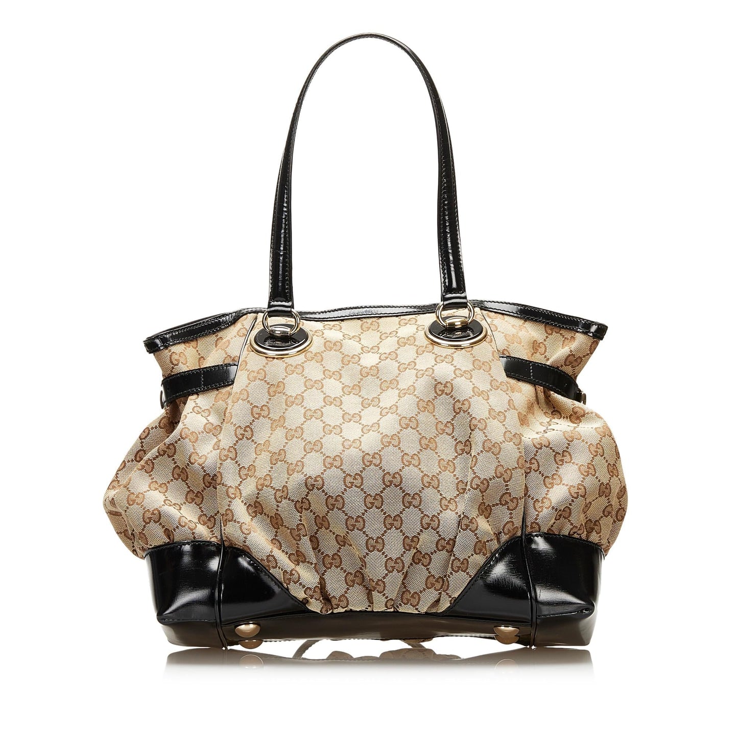 Gucci GG Full Moon SHG Canvas Brown Tote Bag