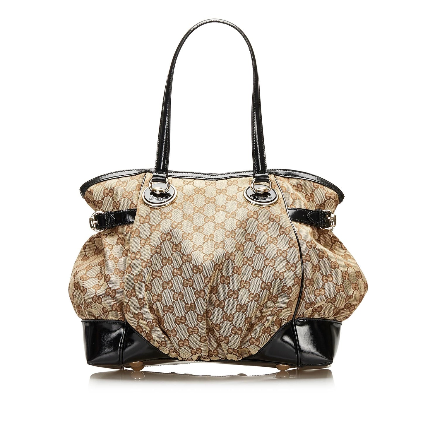 Gucci GG Full Moon SHG Canvas Brown Tote Bag