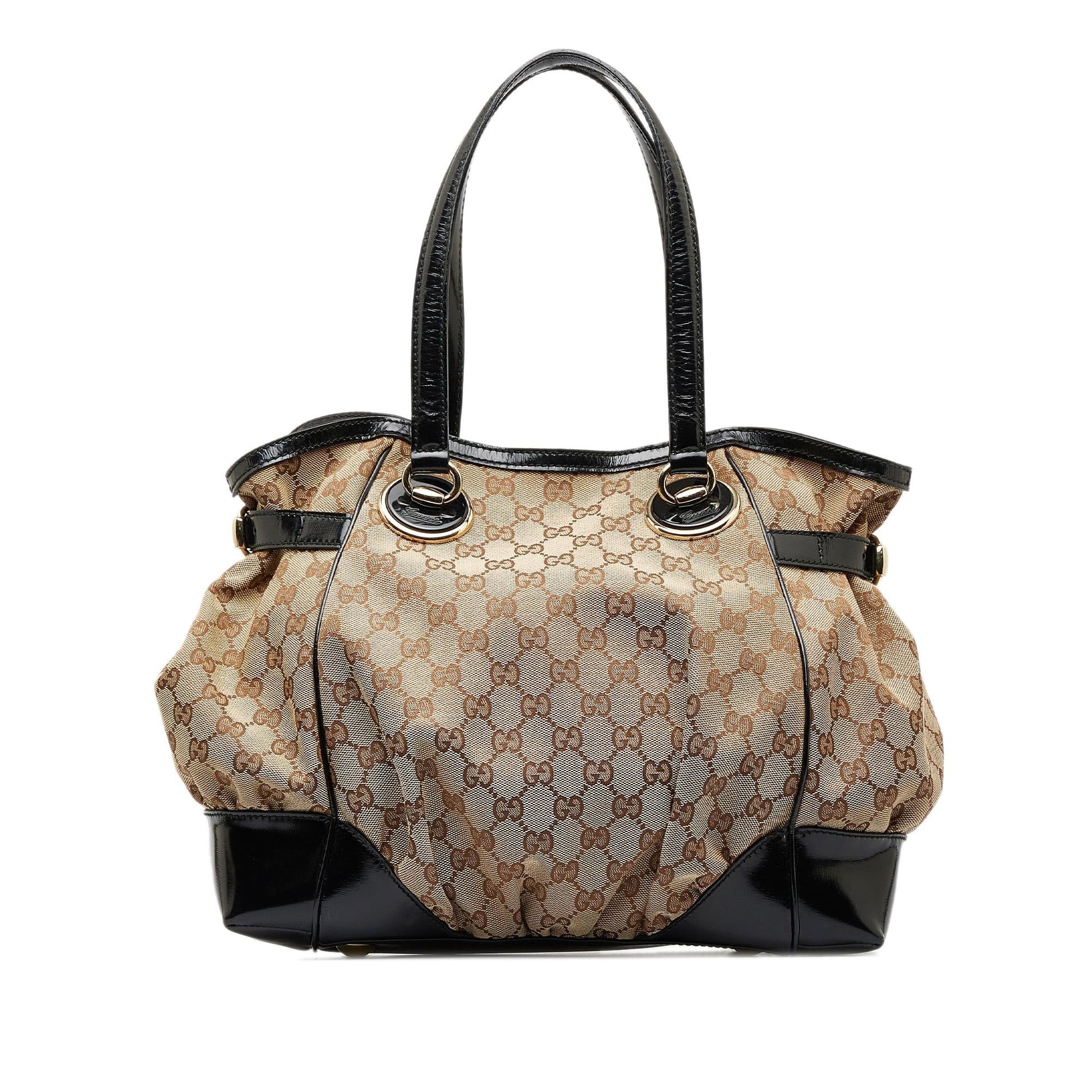 Gucci GG Full Moon SHG-Jae2HT Canvas Brown Tote Bag