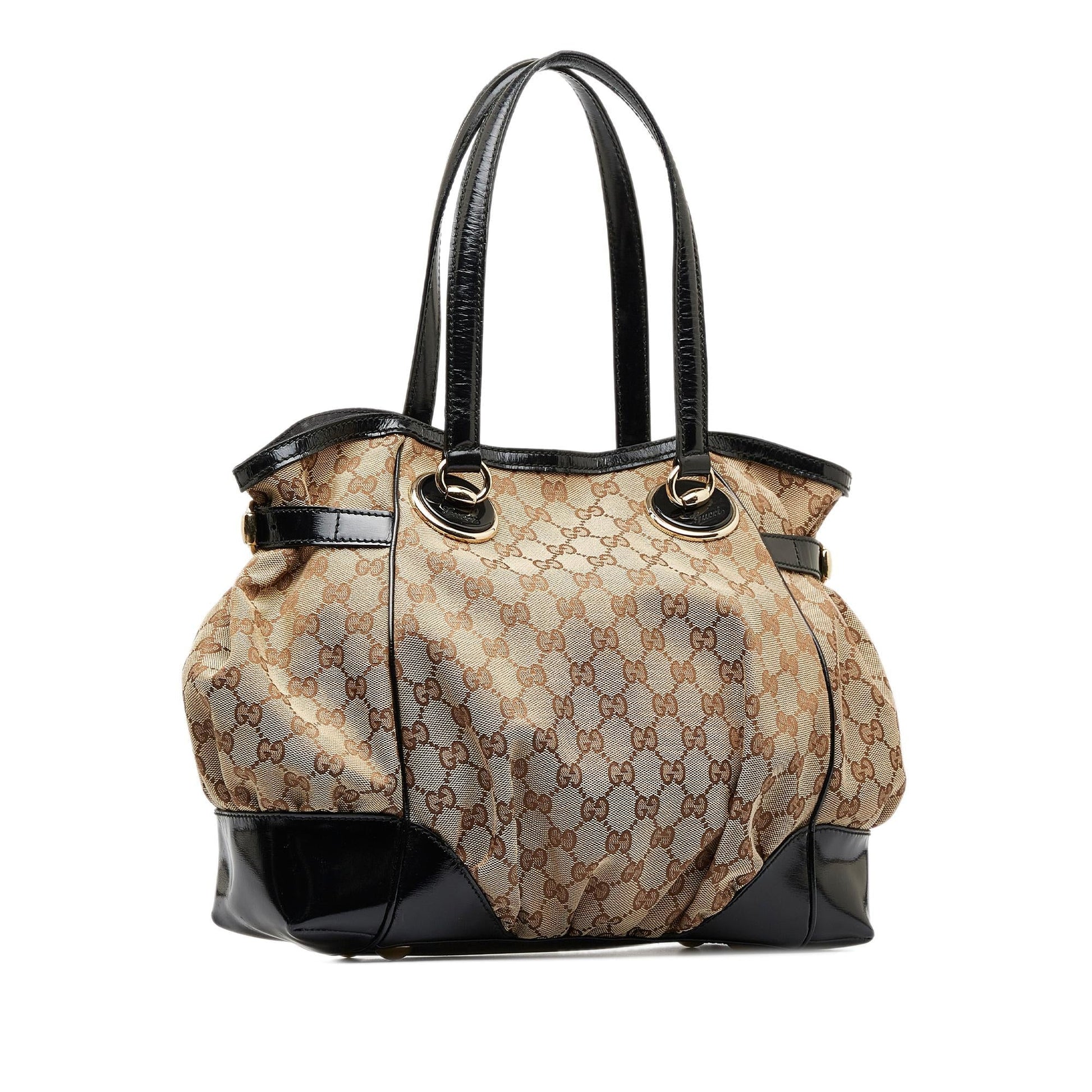 Gucci GG Full Moon SHG-Jae2HT Canvas Brown Tote Bag