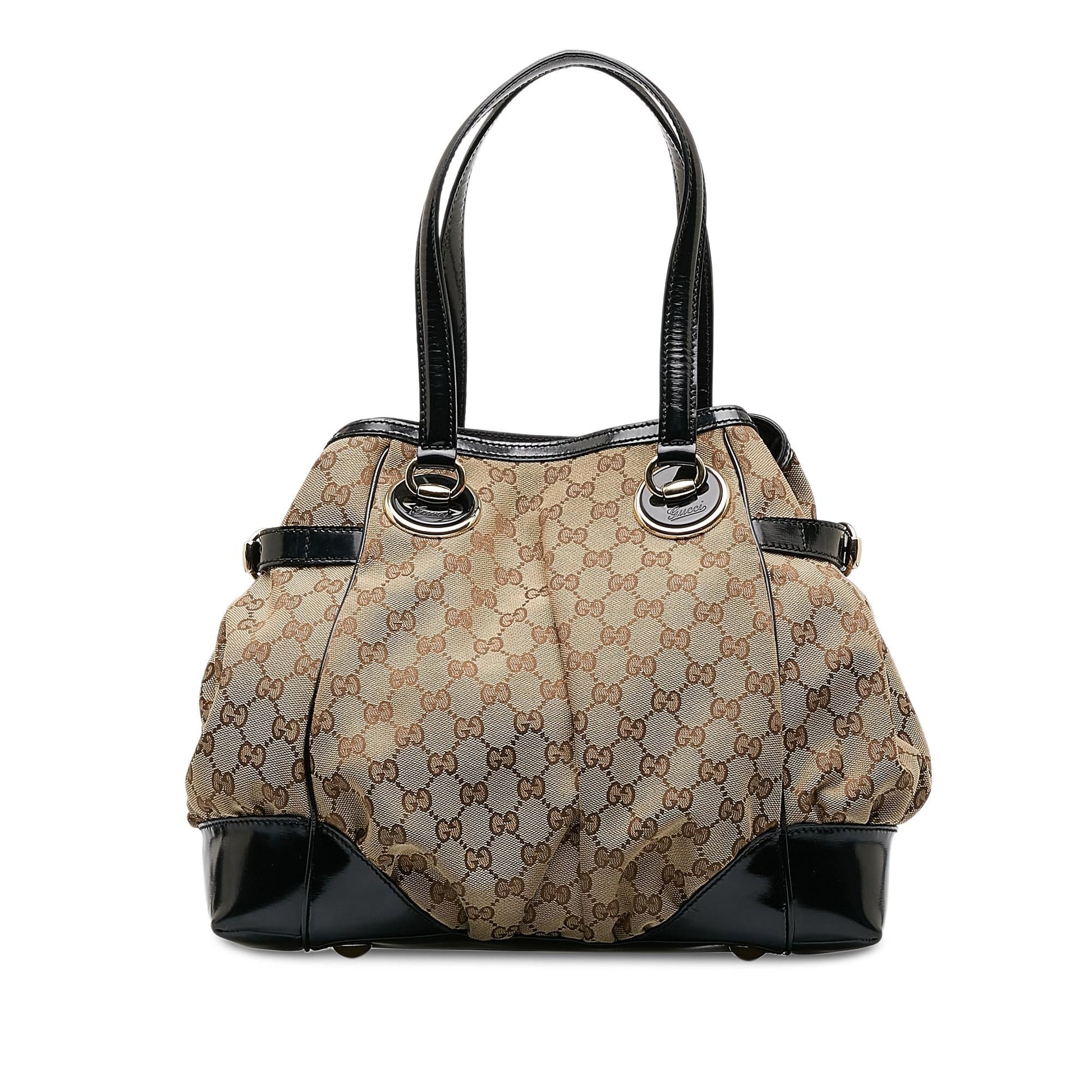 Gucci GG Full Moon SHG-V7LMS1 Canvas Brown Tote Bag