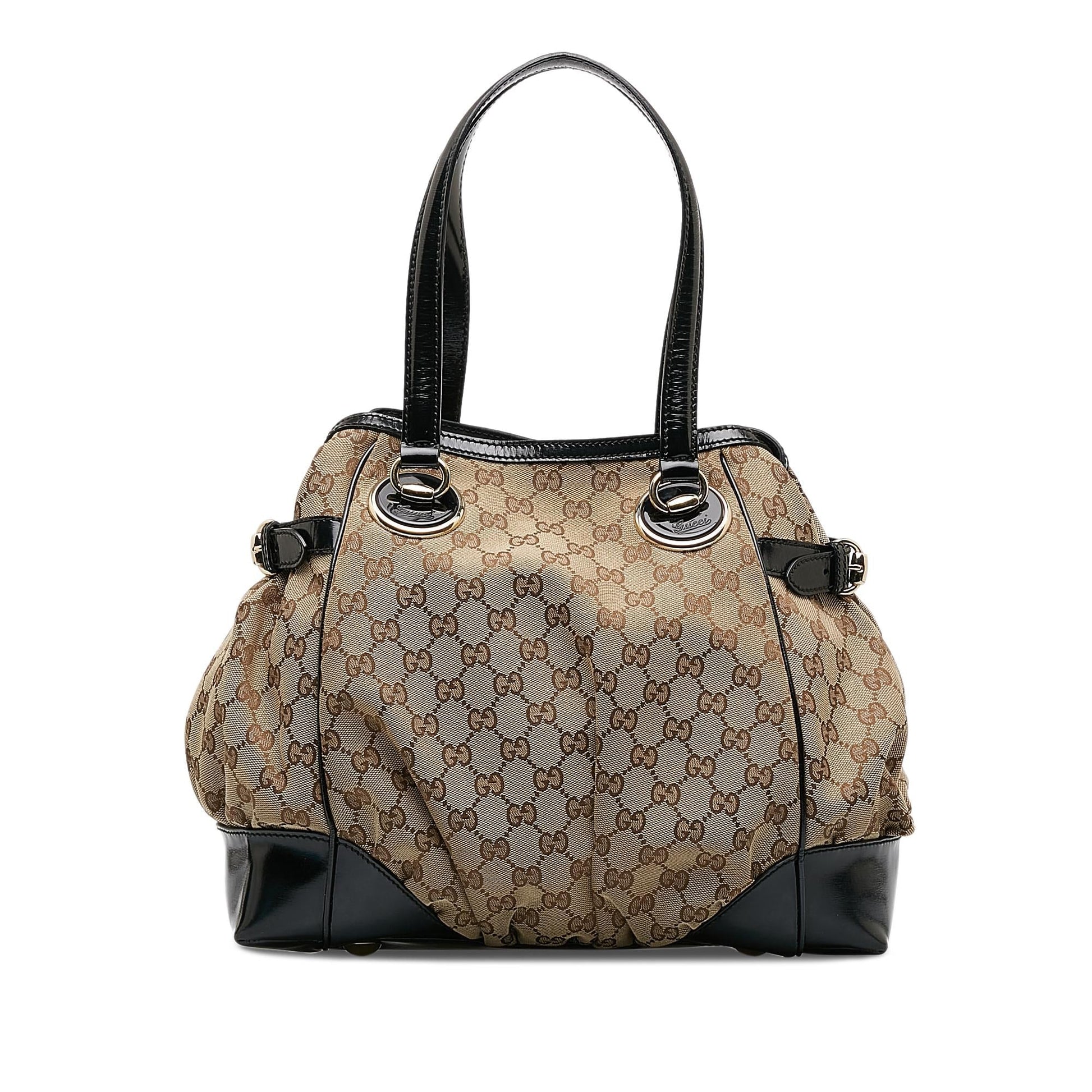 Gucci GG Full Moon SHG-V7LMS1 Canvas Brown Tote Bag