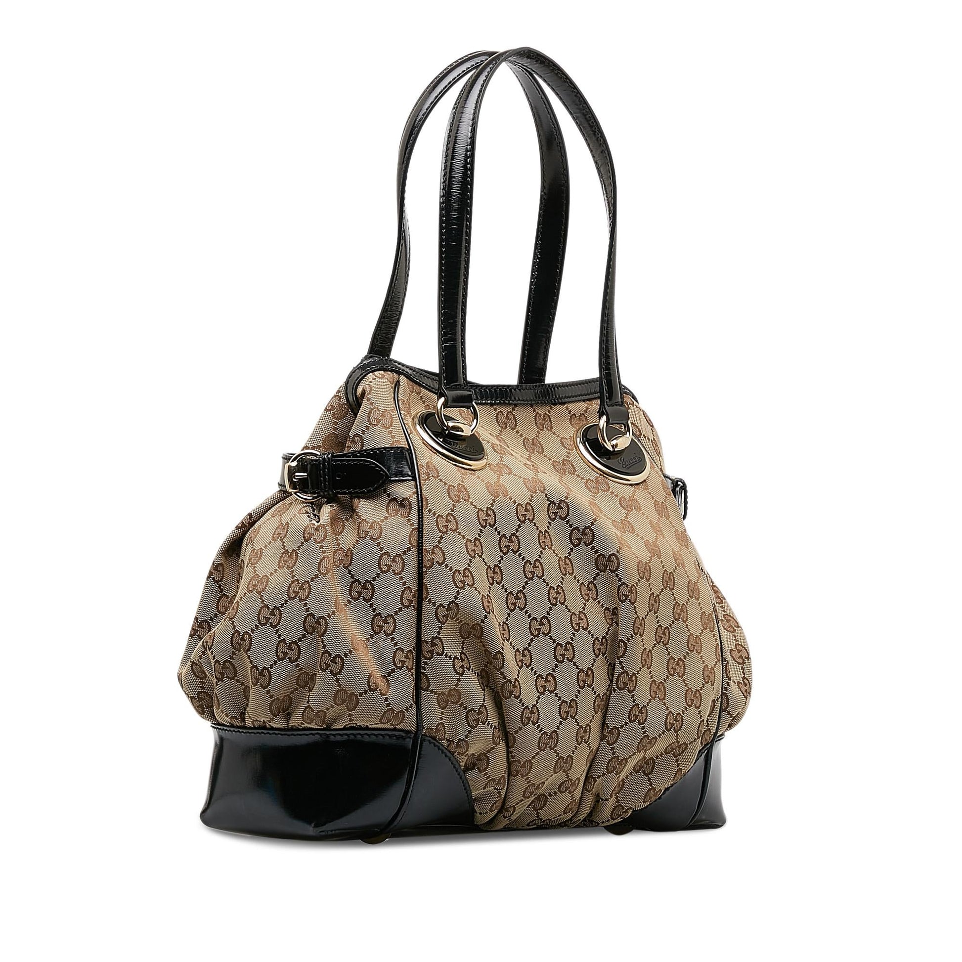 Gucci GG Full Moon SHG-V7LMS1 Canvas Brown Tote Bag