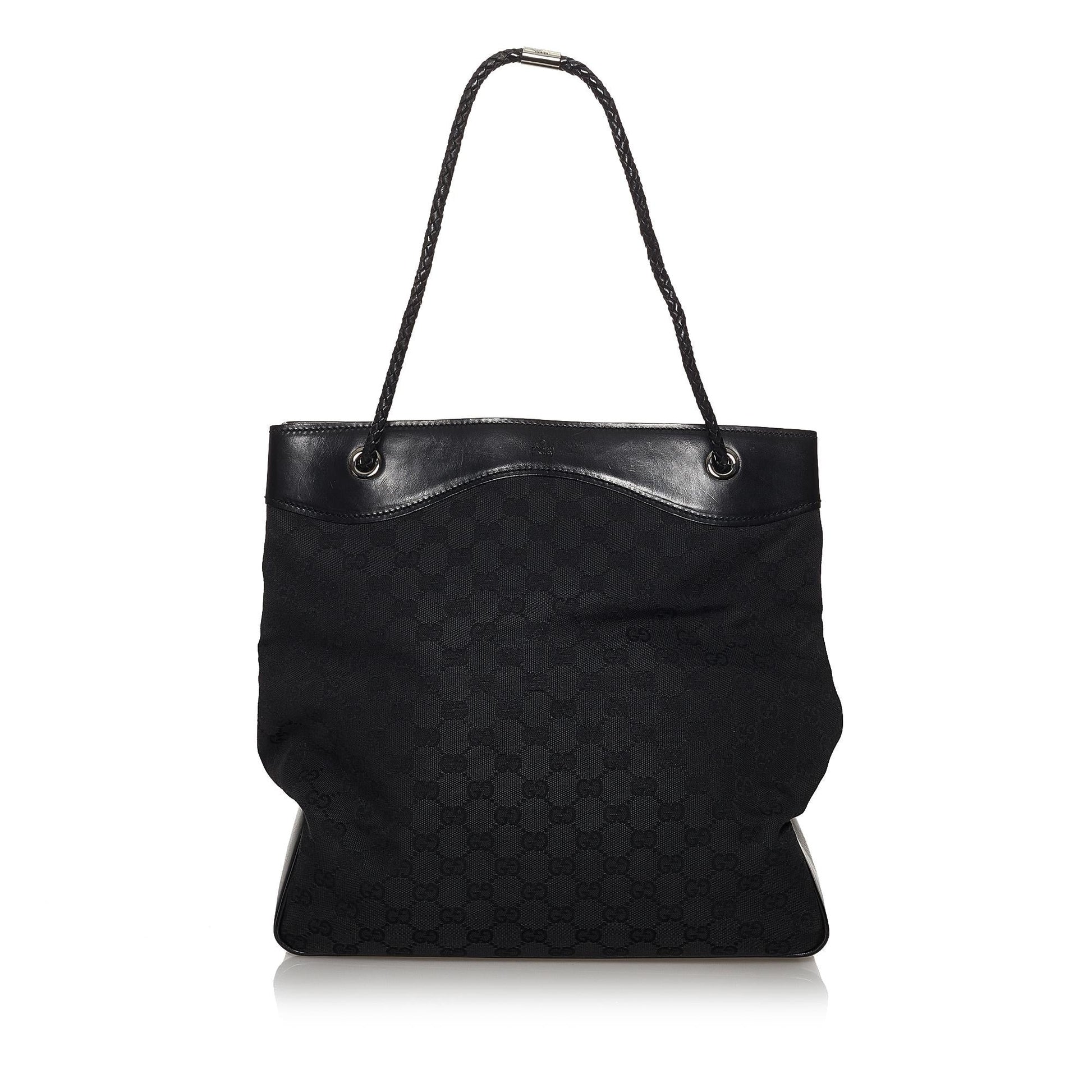 Gucci GG Gifford SHG Canvas Black Tote Bag 4