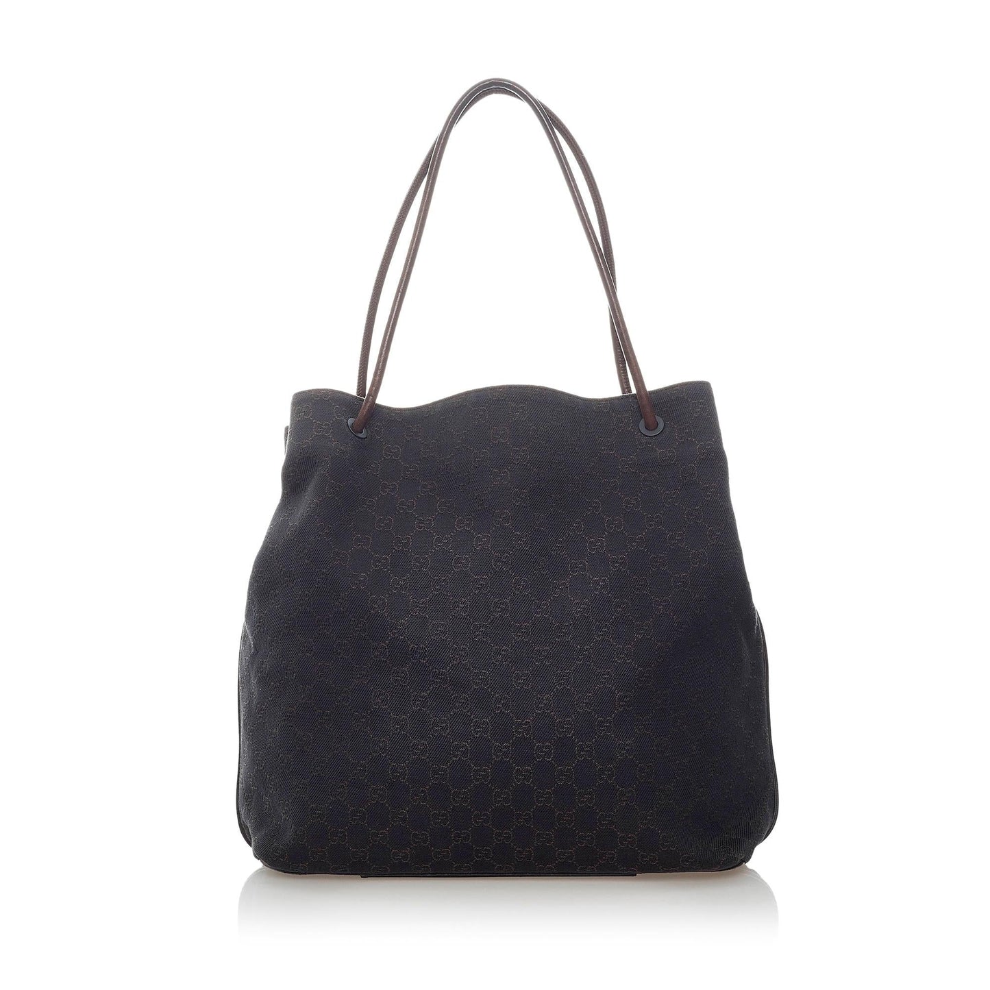 Gucci GG Gifford SHG Canvas Black Brown Tote Bag