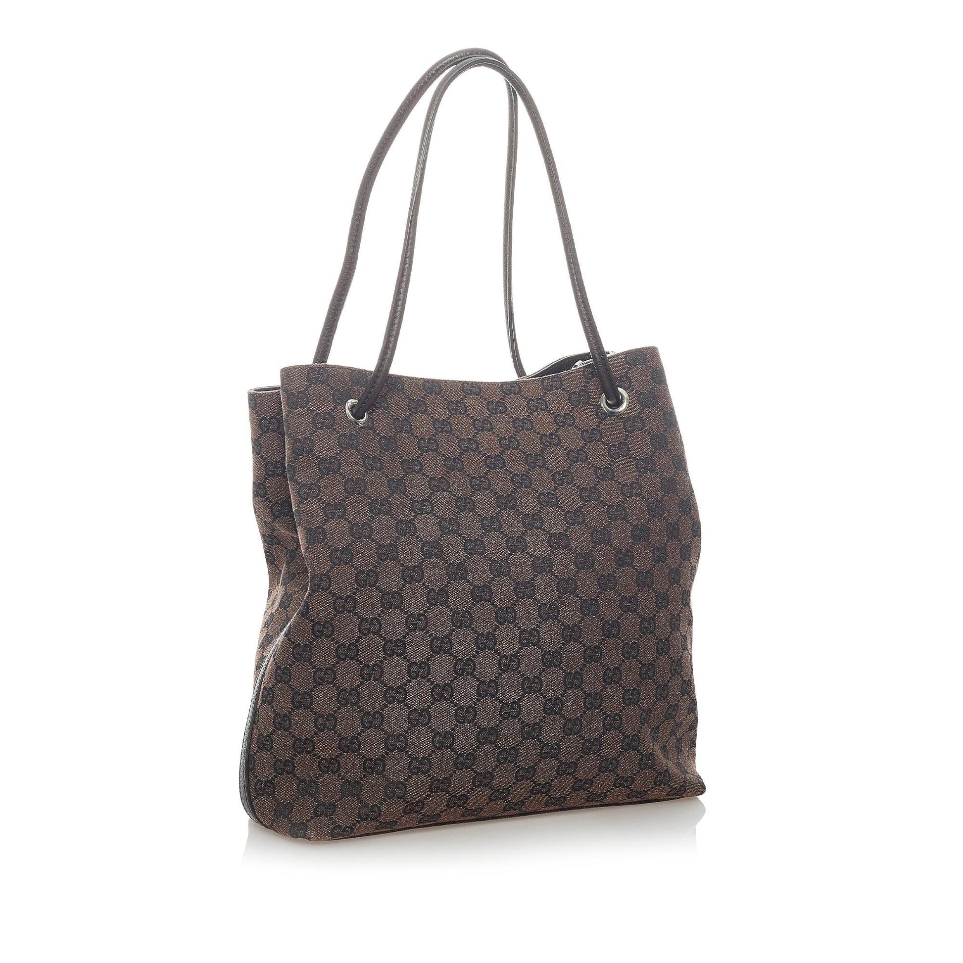 Gucci GG Gifford SHG Canvas Brown Tote Bag
