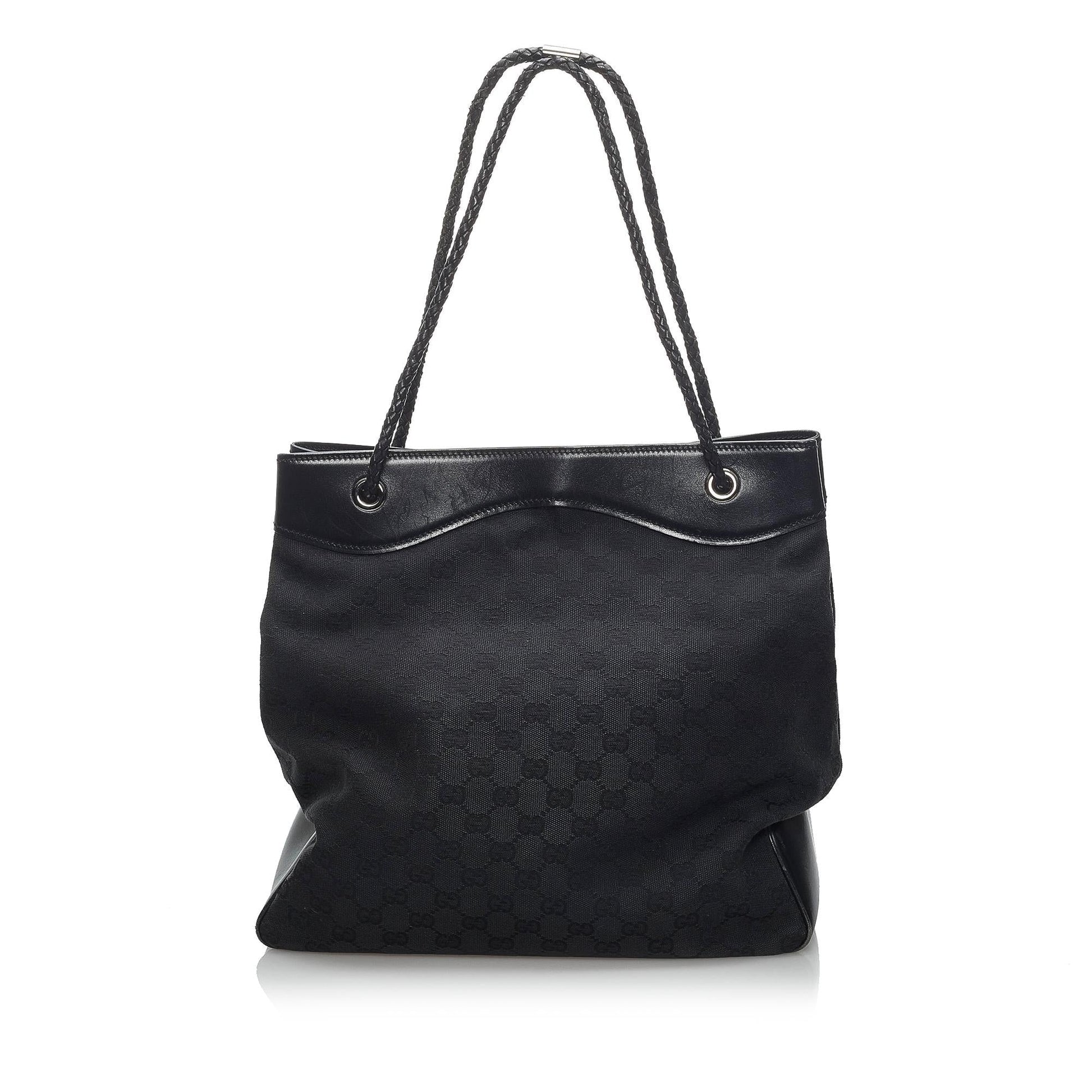 Gucci GG Gifford SHG Canvas Black Tote Bag Bag Shg