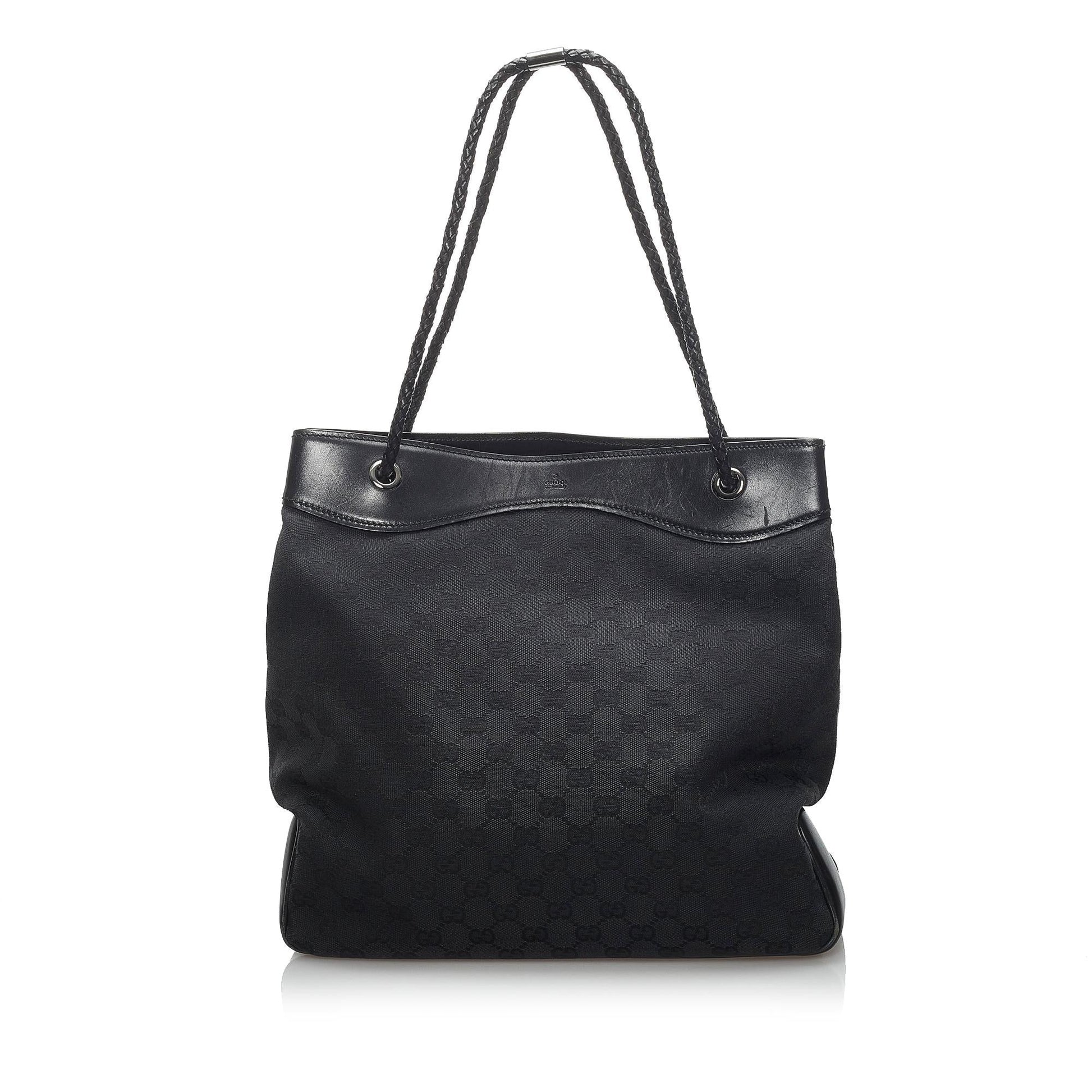 Gucci GG Gifford SHG Canvas Black Tote Bag Bag Shg