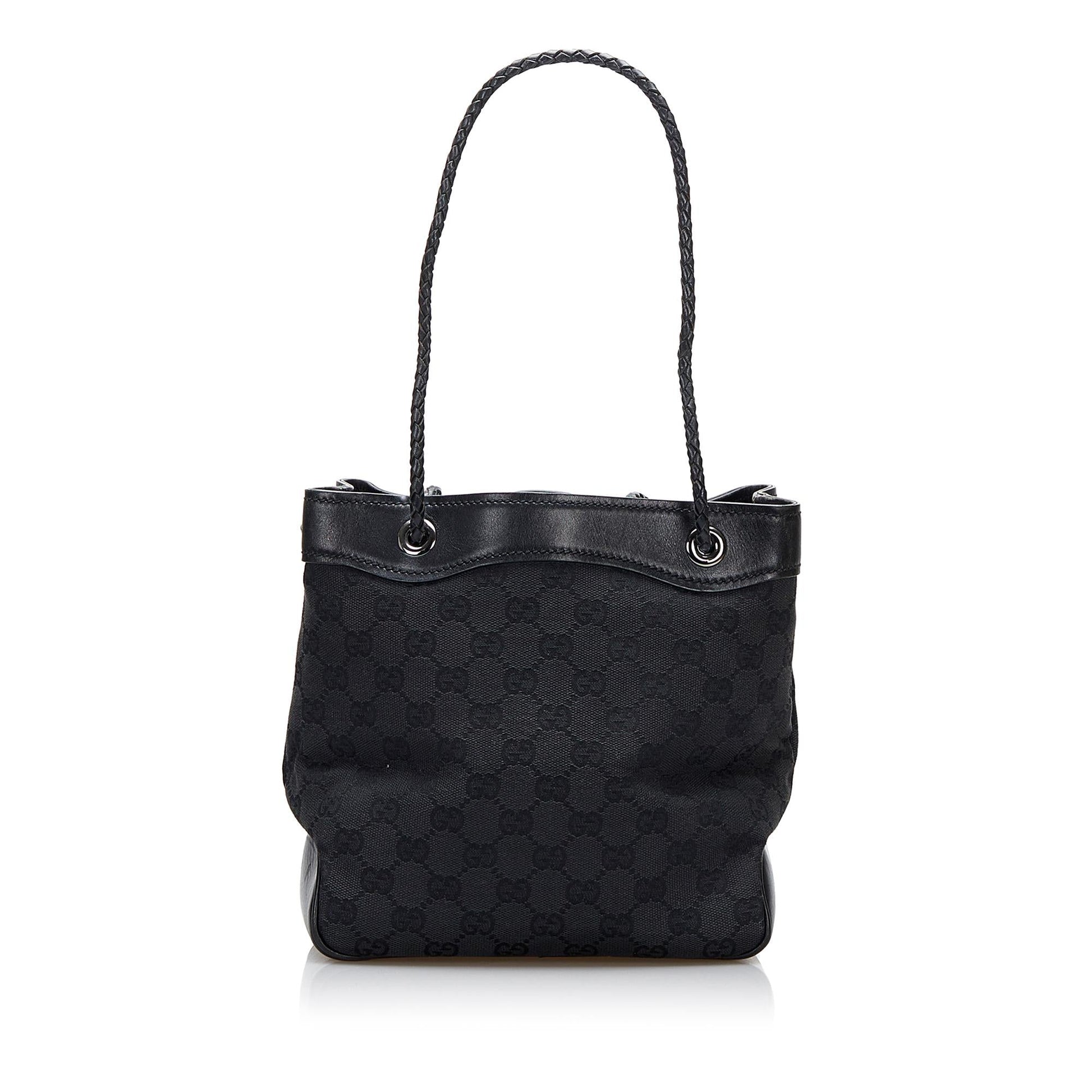 Gucci GG Gifford SHG-jjXEE4 Canvas Black Tote Bag