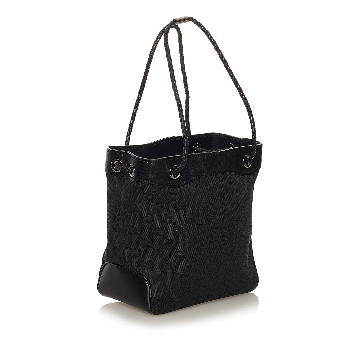 Gucci GG Gifford SHG-3xGF9s Canvas Calf Black Tote Bag