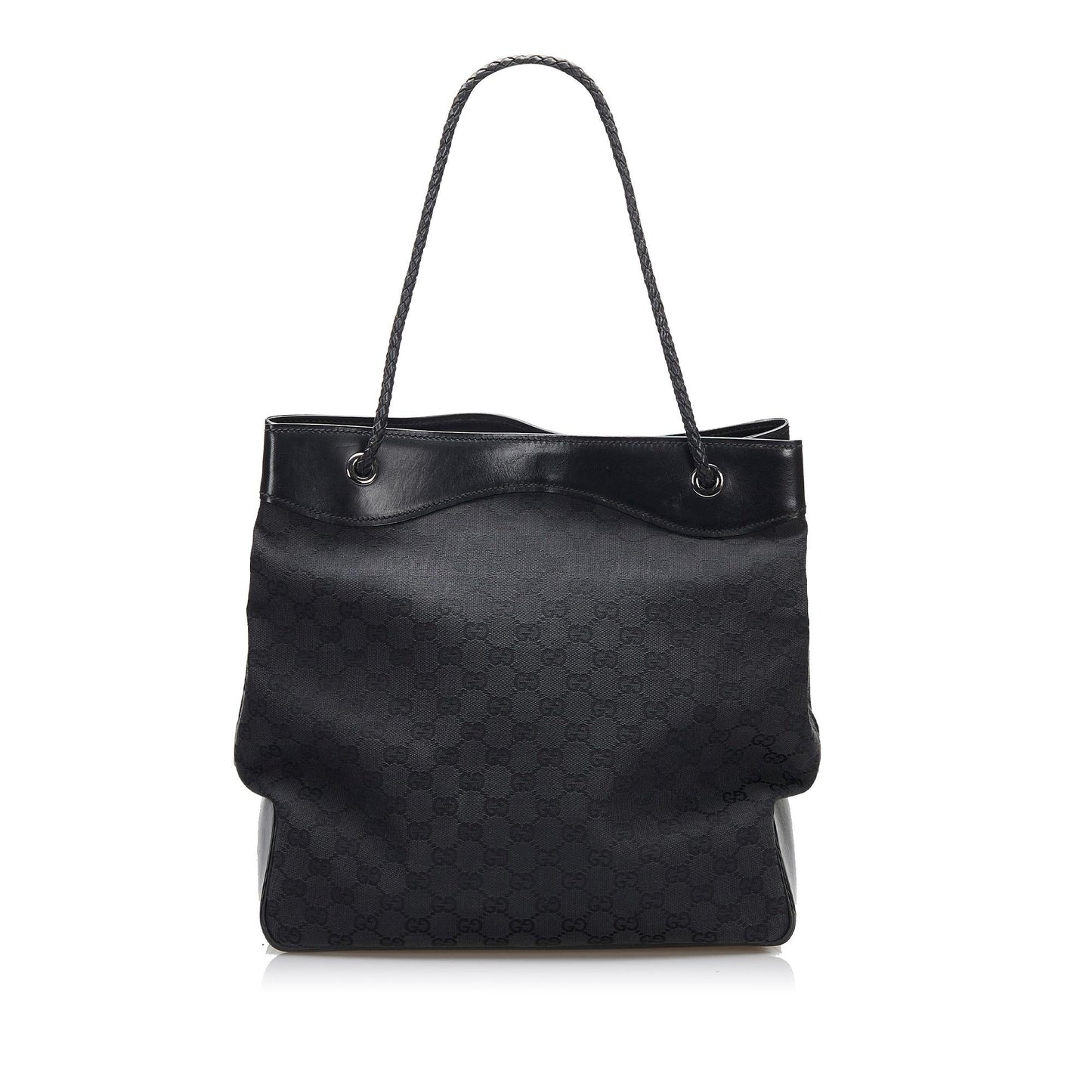 Gucci GG Gifford SHG-jZnCv0 Canvas Calf Black Tote Bag