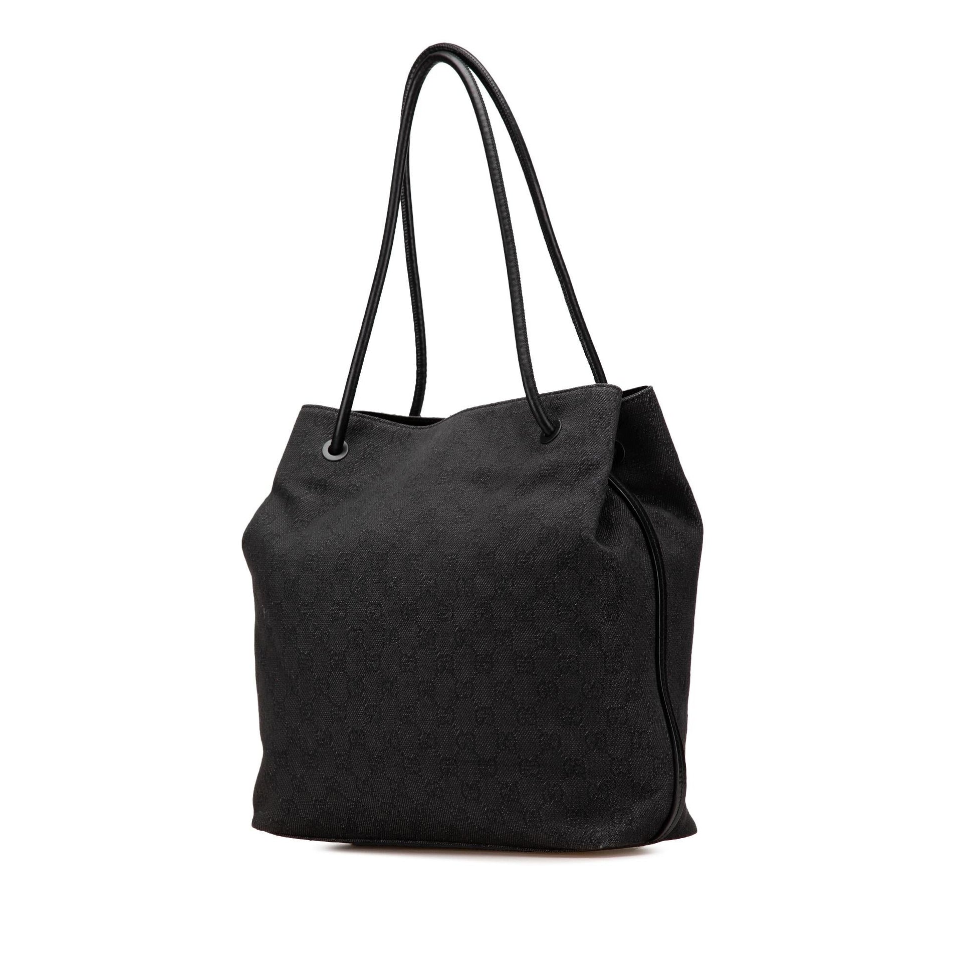 Gucci GG Gifford Canvas Black Tote Bag