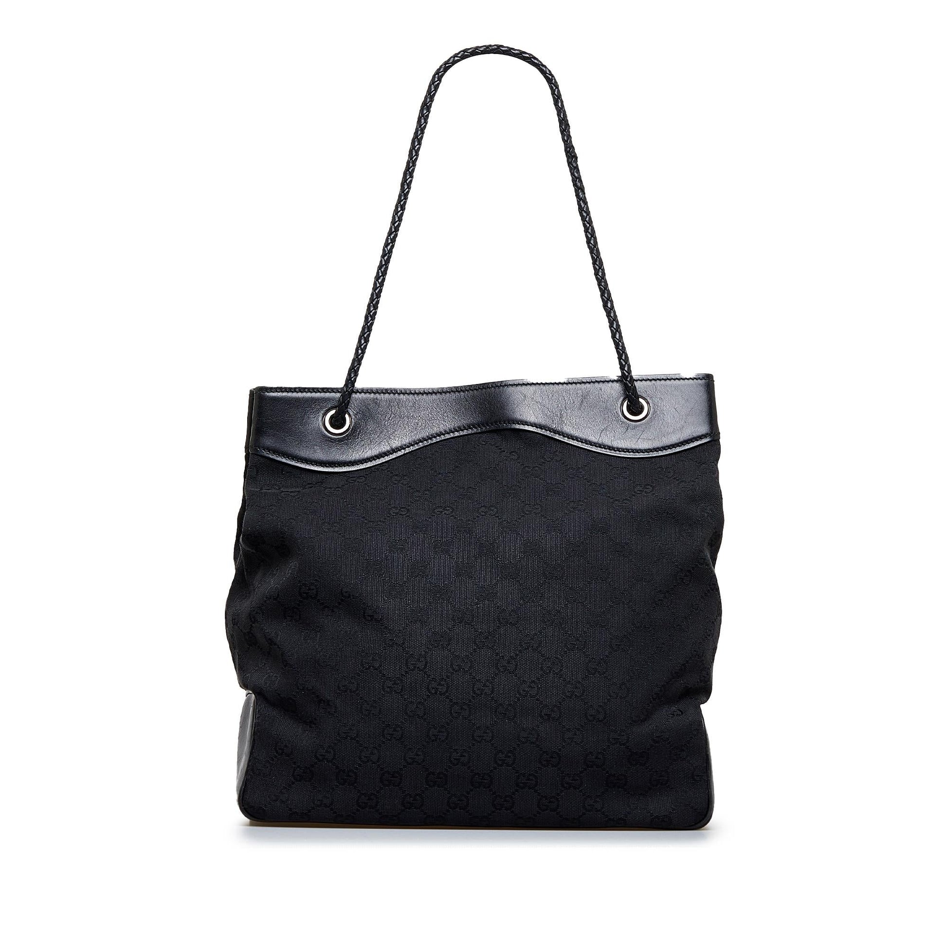 Gucci GG Gifford SHG-cm8Ed4 Canvas Black Tote Bag