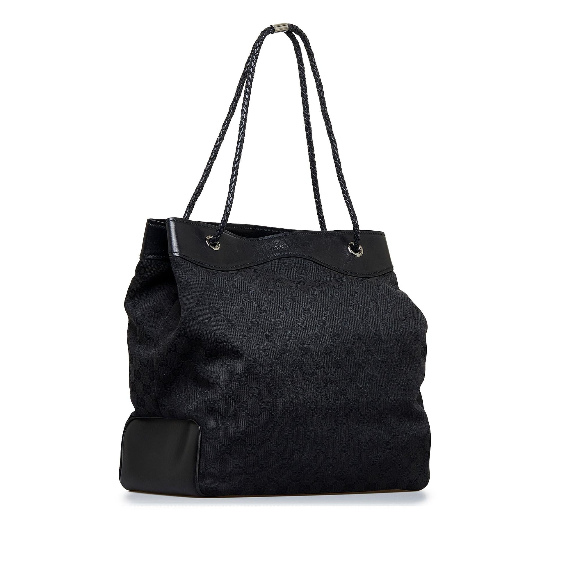 Gucci GG Gifford SHG-cm8Ed4 Canvas Black Tote Bag