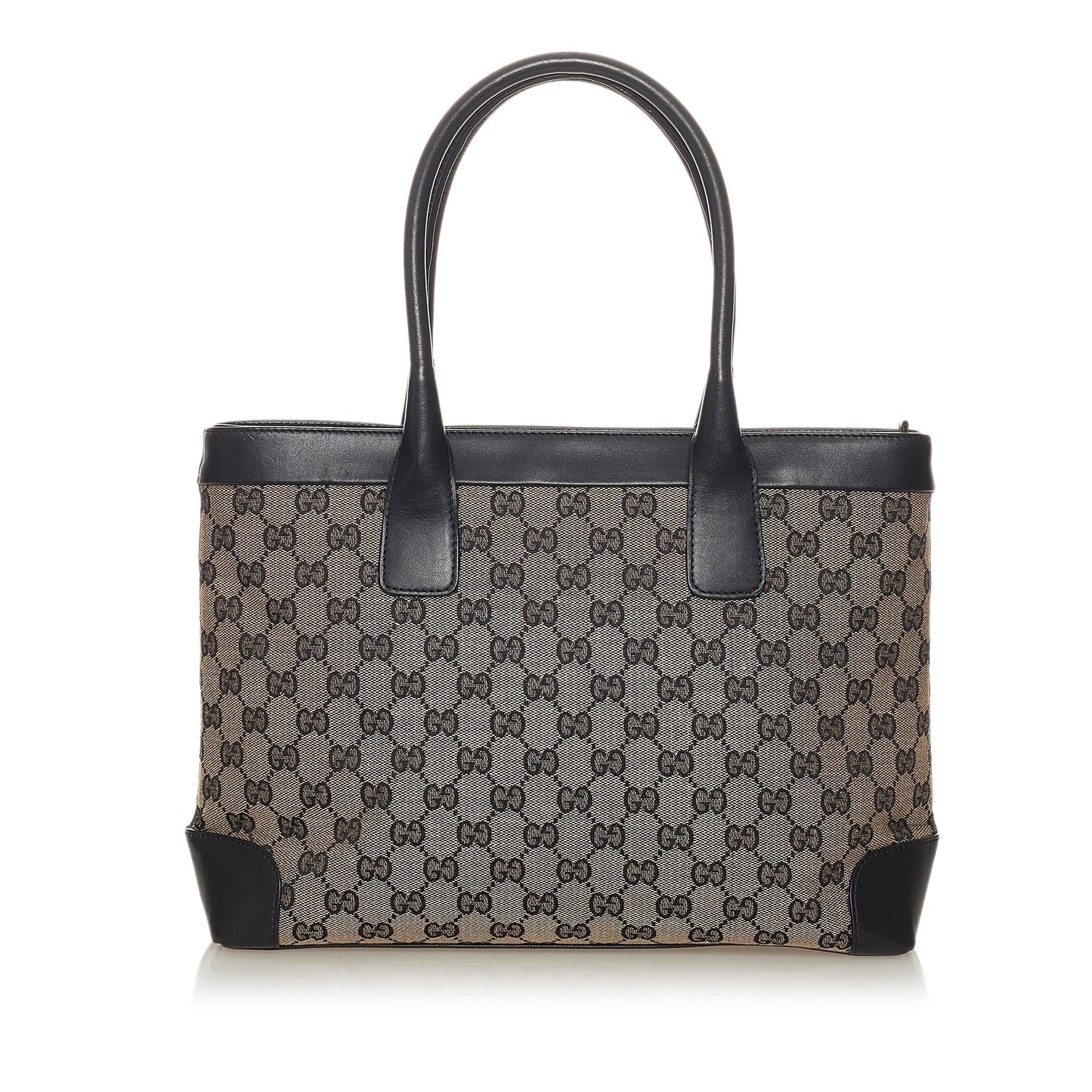 Gucci GG SHG Canvas Brown Satchel Bag 6