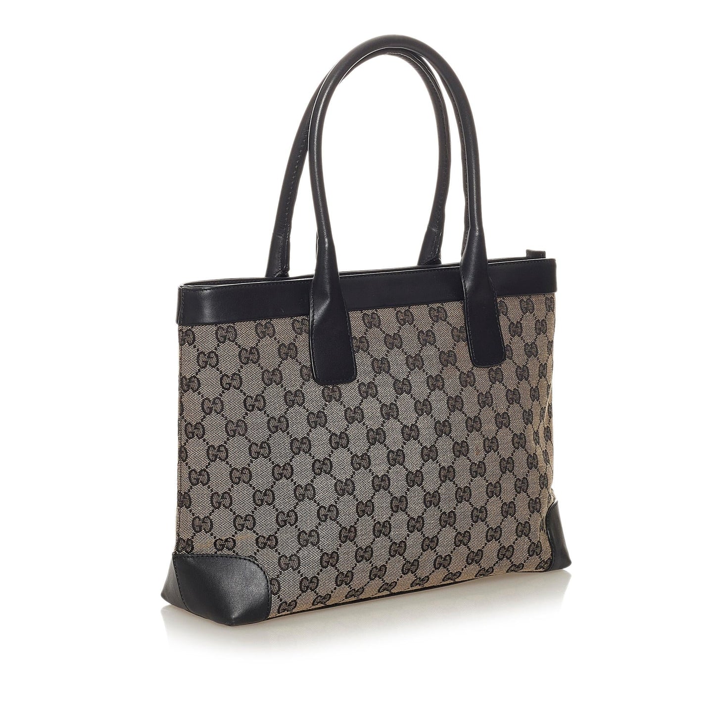 Gucci GG SHG Canvas Brown Satchel Bag 6