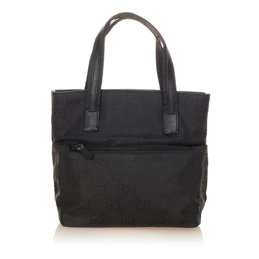 Gucci GG SHG Canvas Black Satchel Bag 5