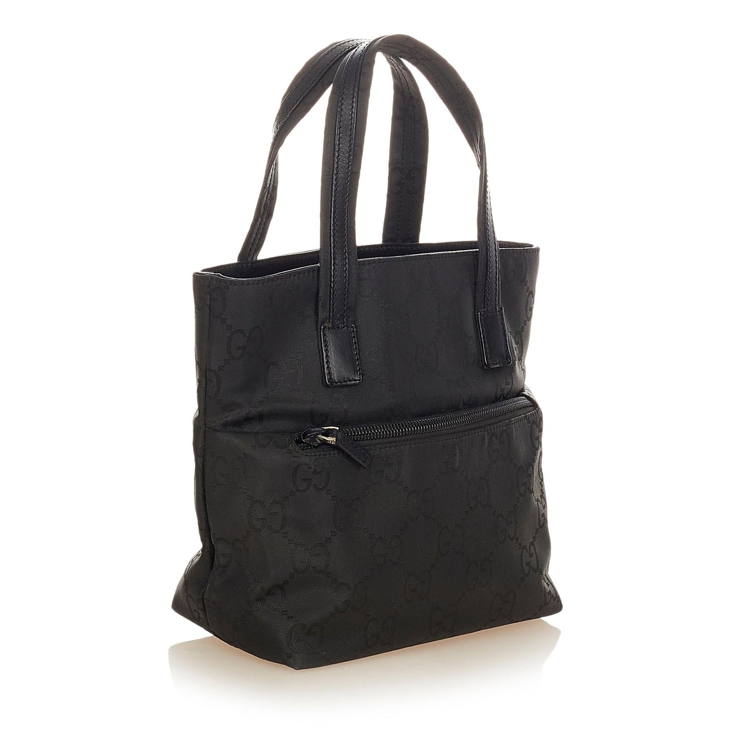 Gucci GG SHG Canvas Black Satchel Bag 5