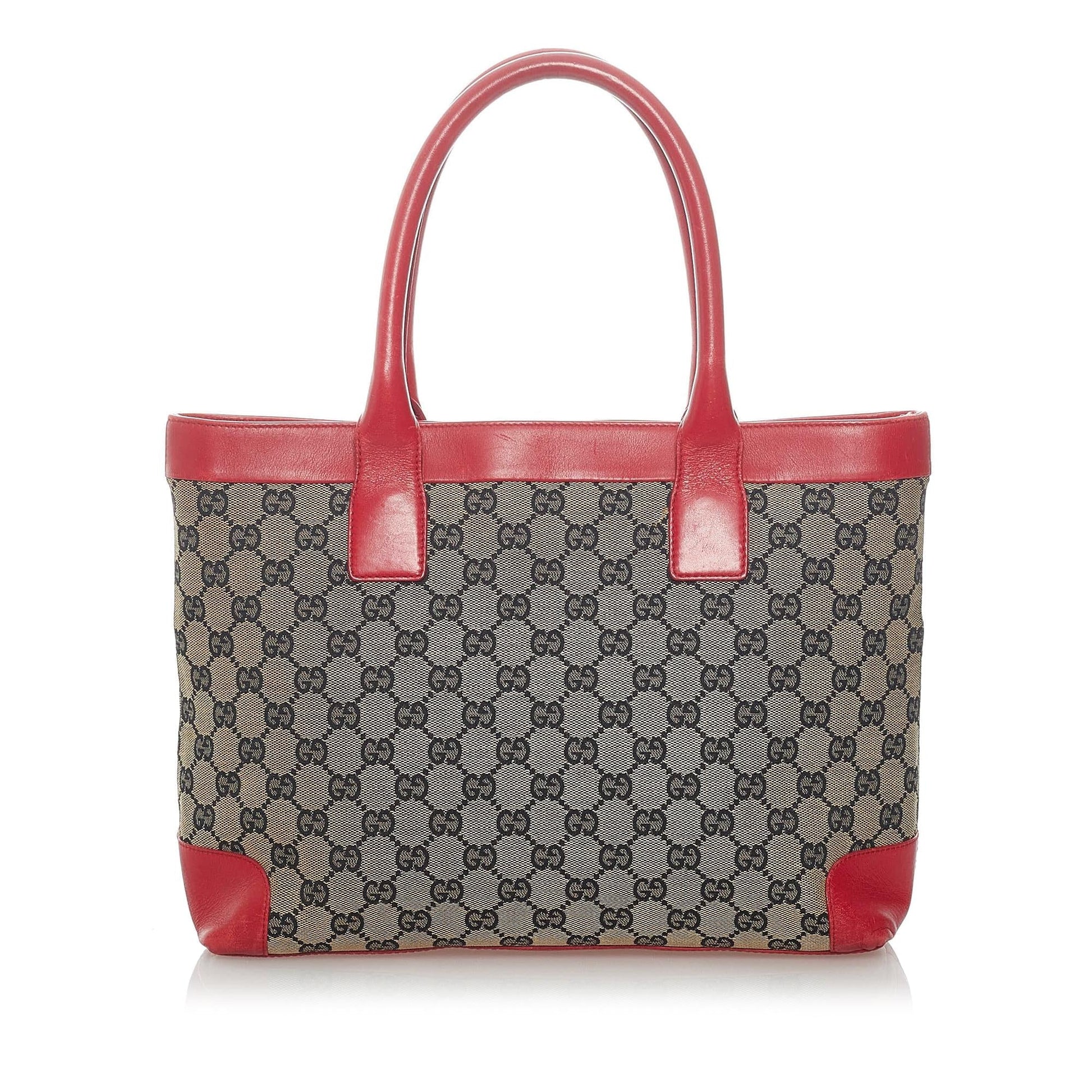 Gucci GG SHG Canvas Brown Pink Satchel Bag