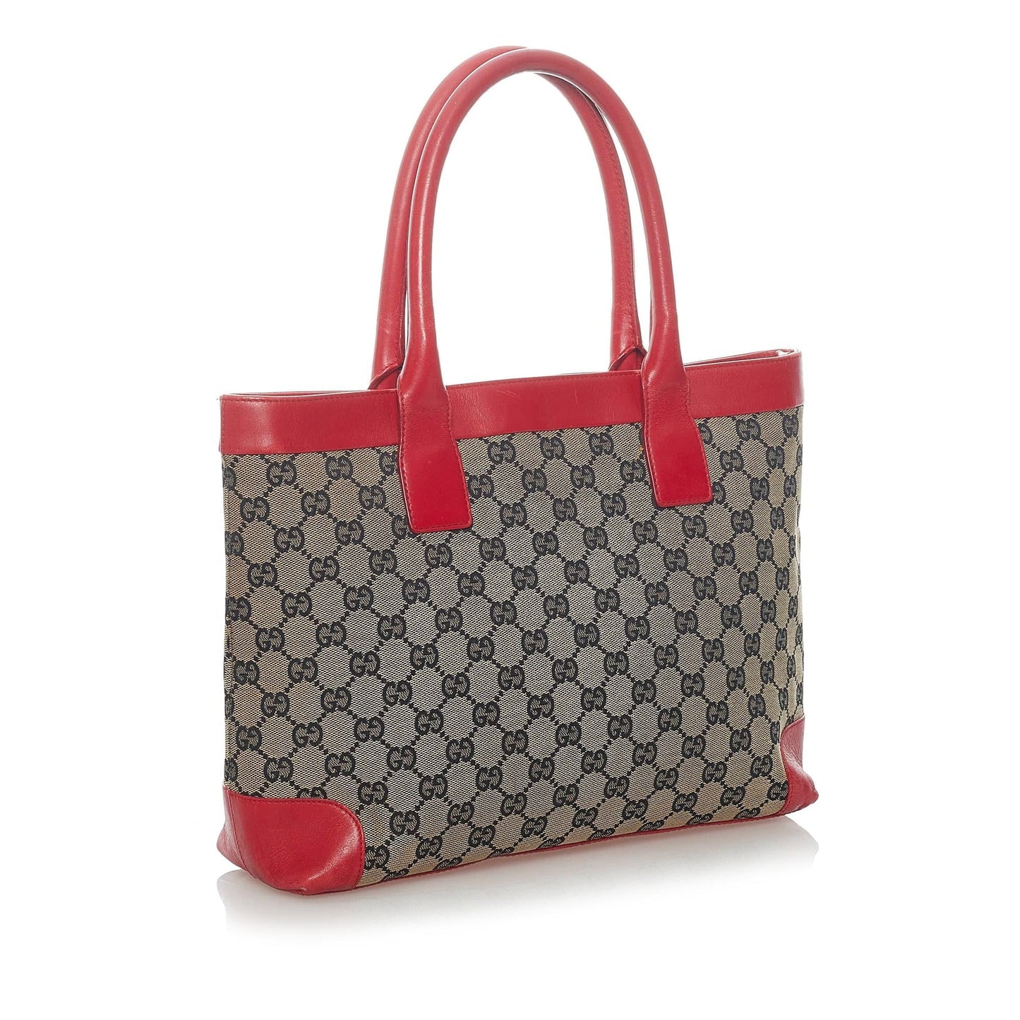 Gucci GG SHG Canvas Brown Pink Satchel Bag