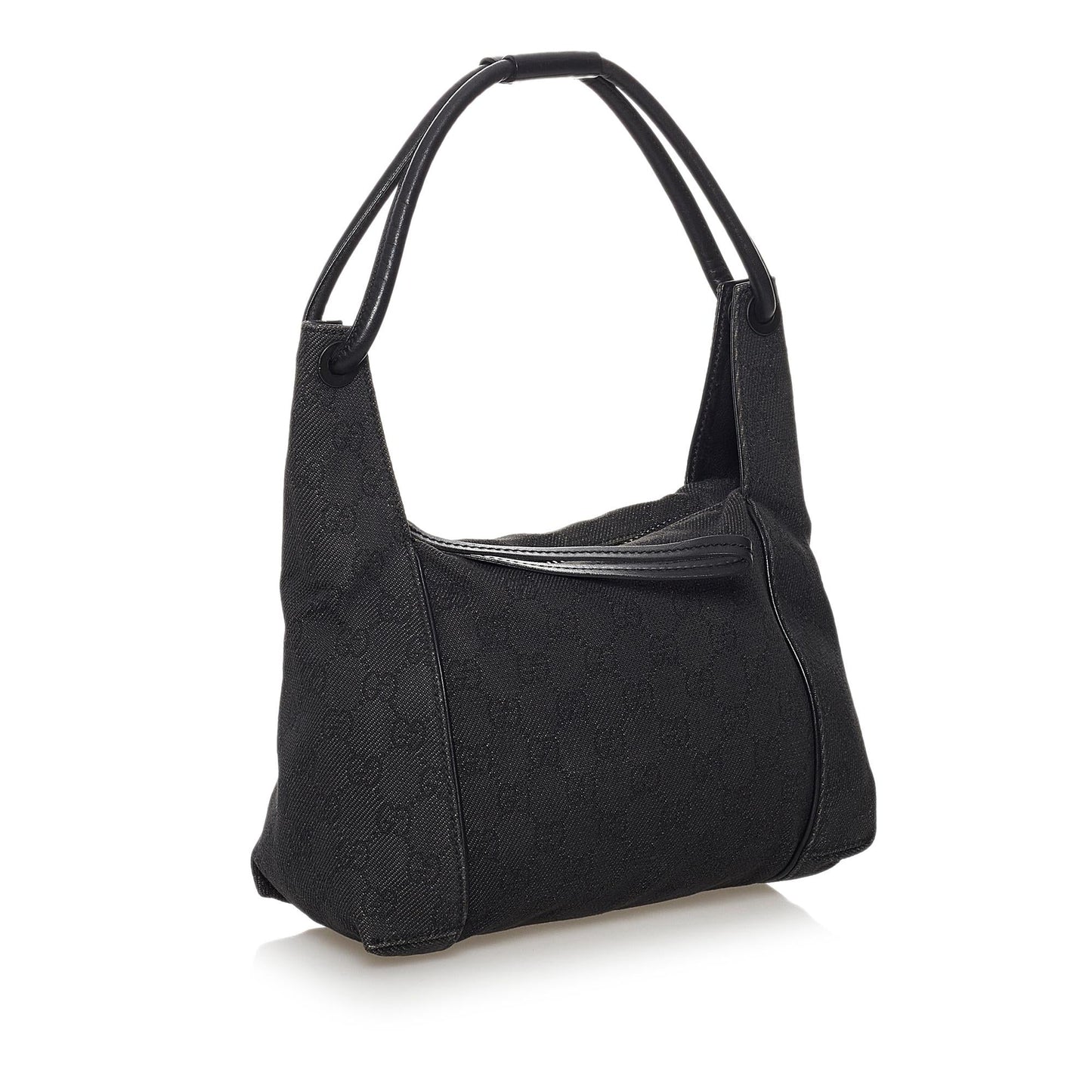 Gucci GG SHG Canvas Black Satchel Bag 6