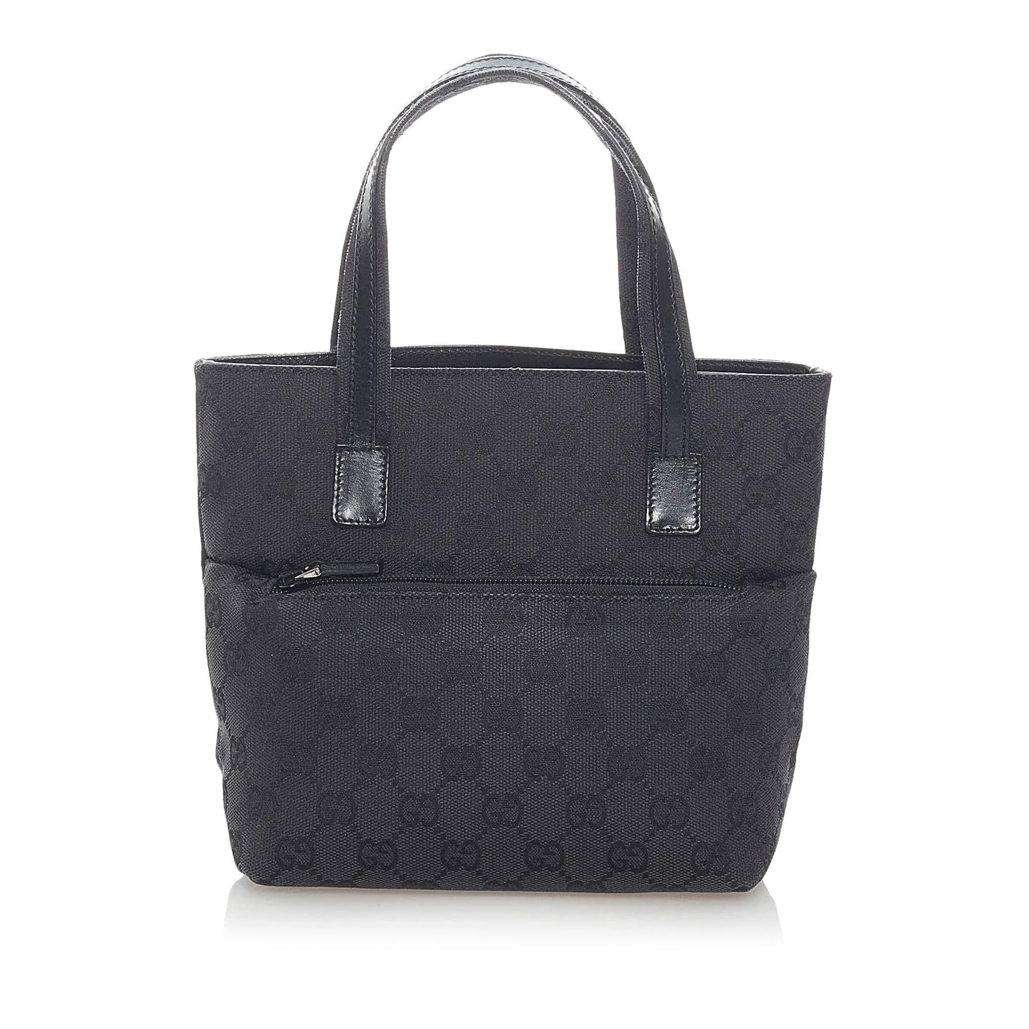 Gucci GG SHG Canvas Black Satchel Bag
