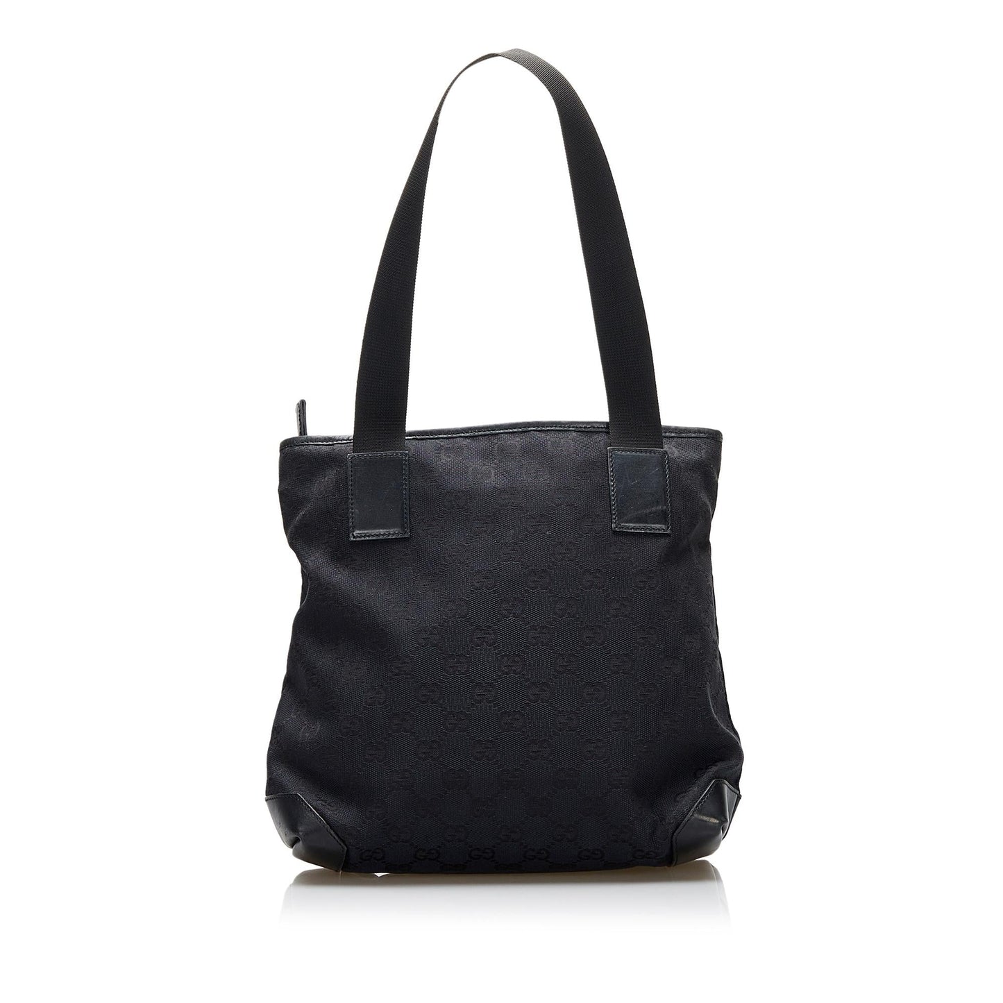 Gucci GG SHG-C7LTka Canvas Black Satchel Bag