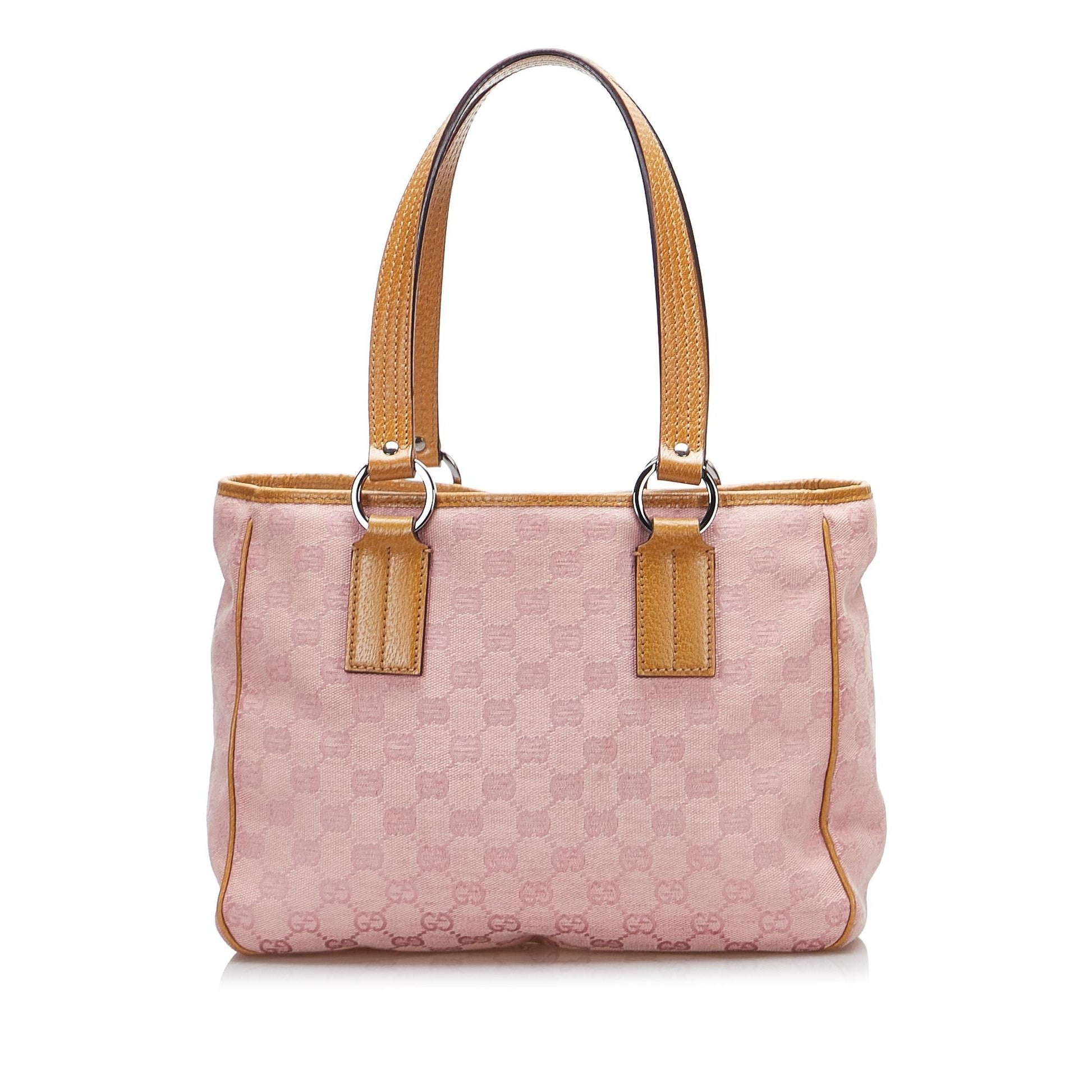 Gucci GG SHG-2J57W9 Canvas Pink Satchel Bag