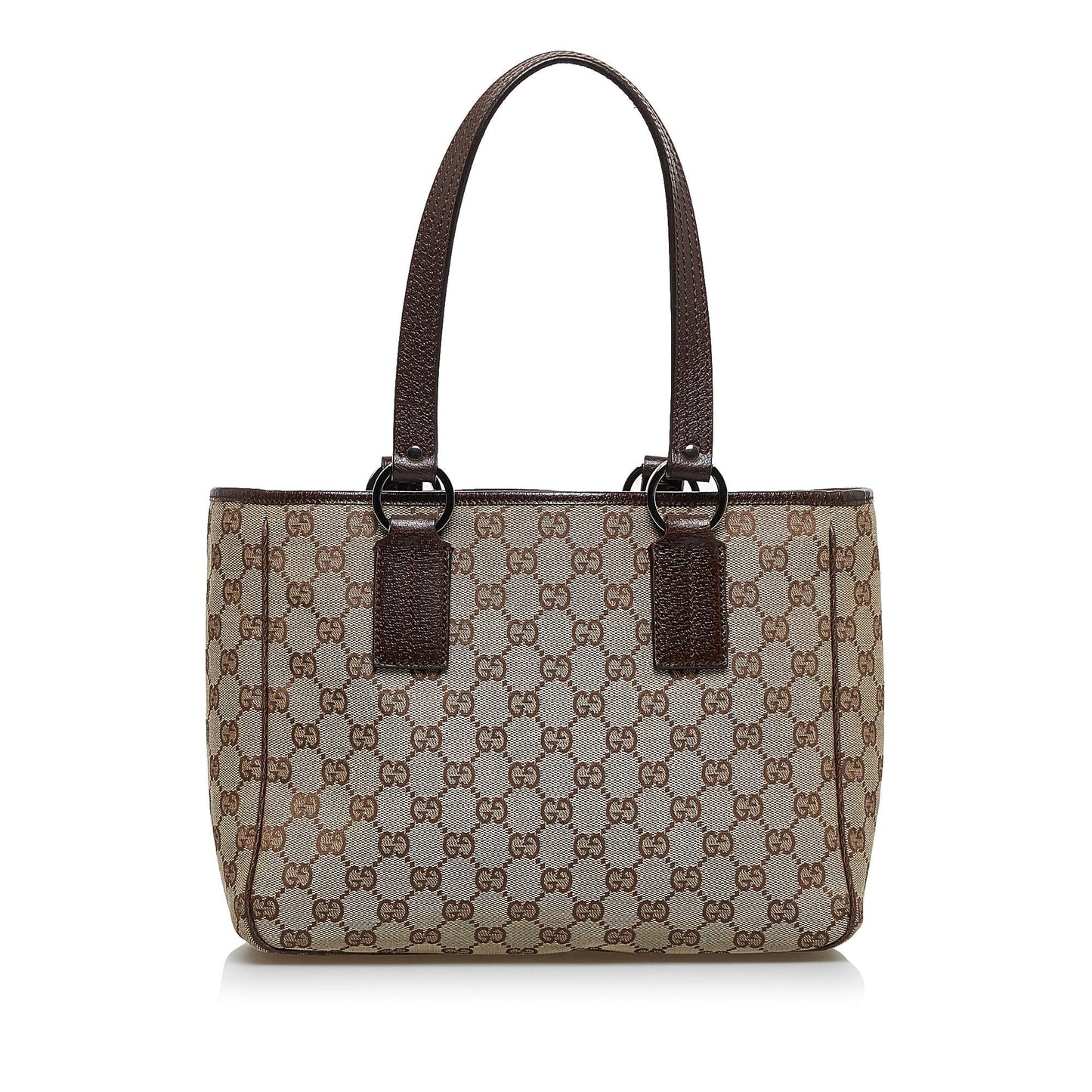 Gucci GG SHG-Vqfm3O Canvas Brown Satchel Bag