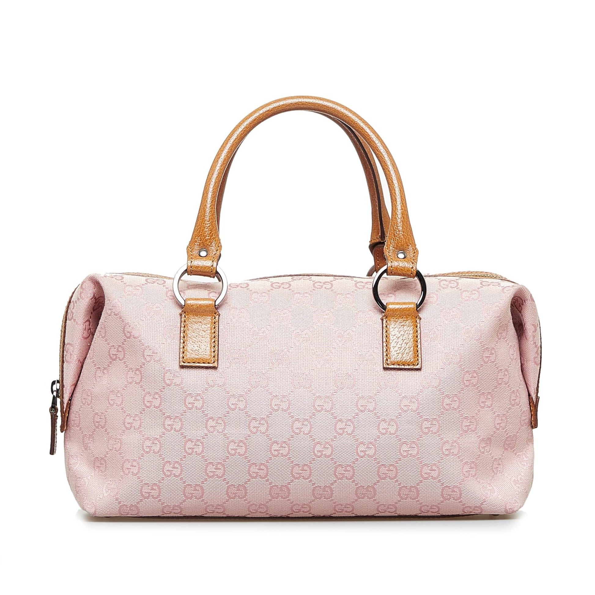 Gucci GG SHG-JdCurC Canvas Pink Satchel Bag