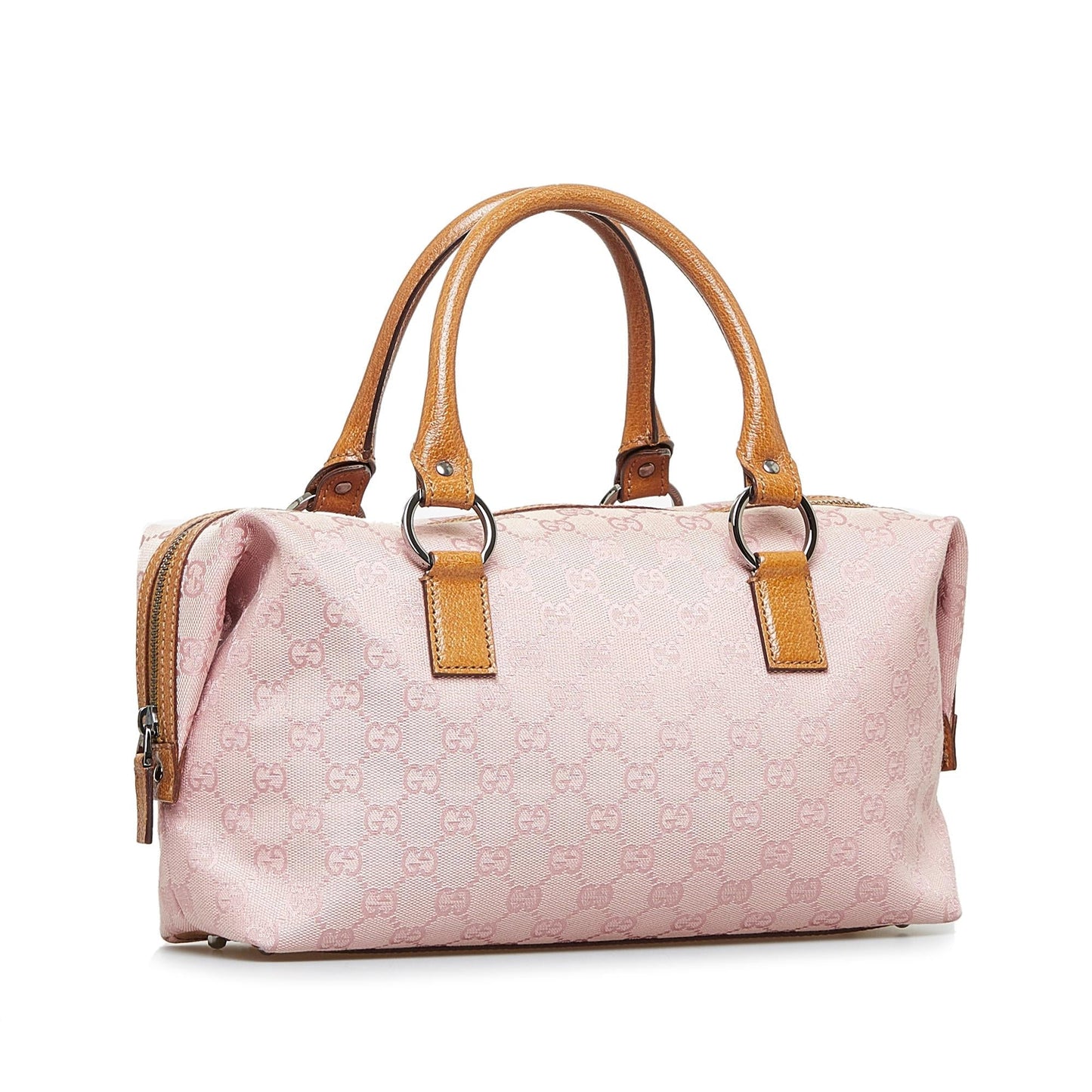 Gucci GG SHG-JdCurC Canvas Pink Satchel Bag
