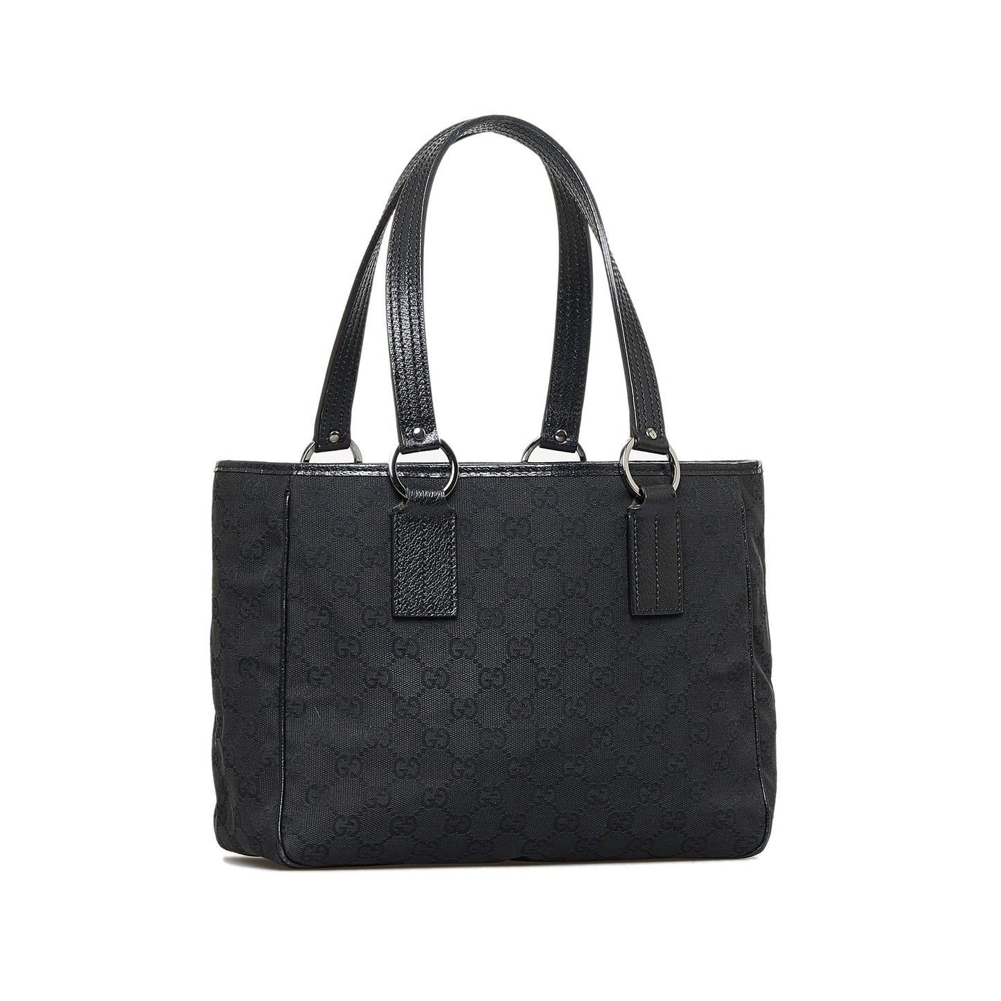 Gucci GG SHG-6iyzpI Canvas Black Satchel Bag