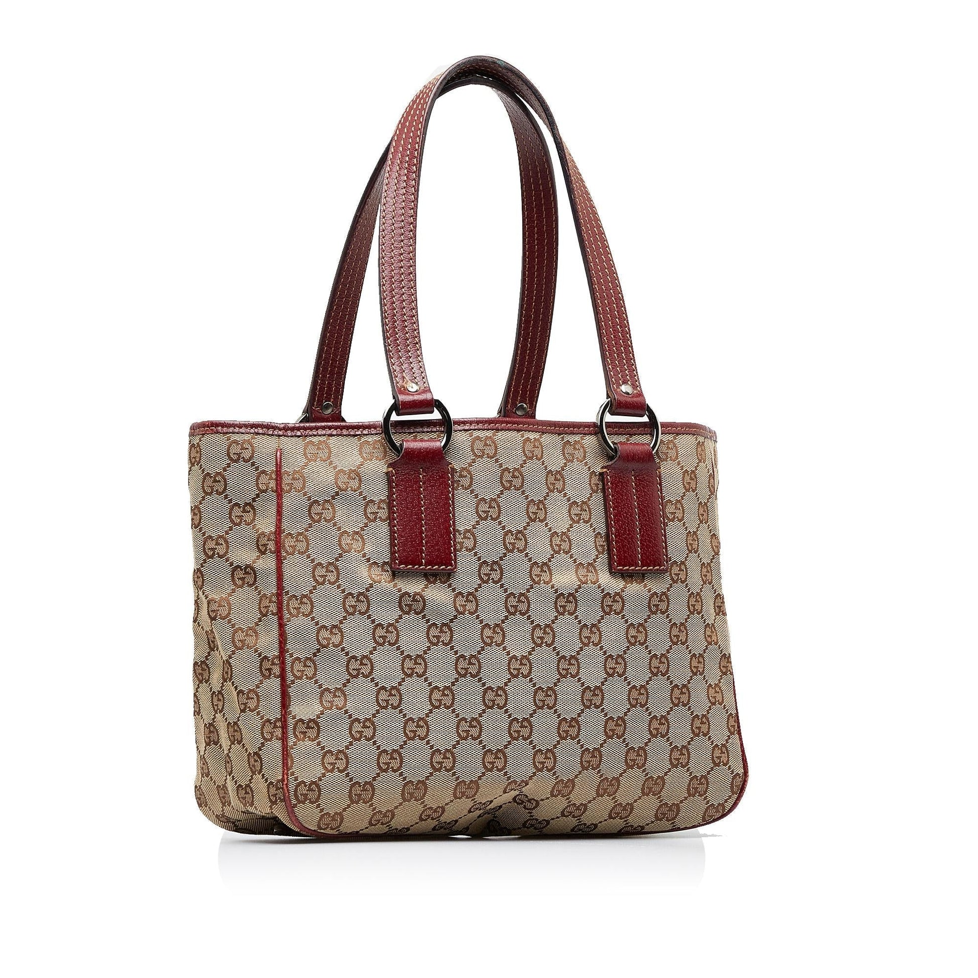 Gucci GG SHG-NeMEXz Canvas Brown Satchel Bag