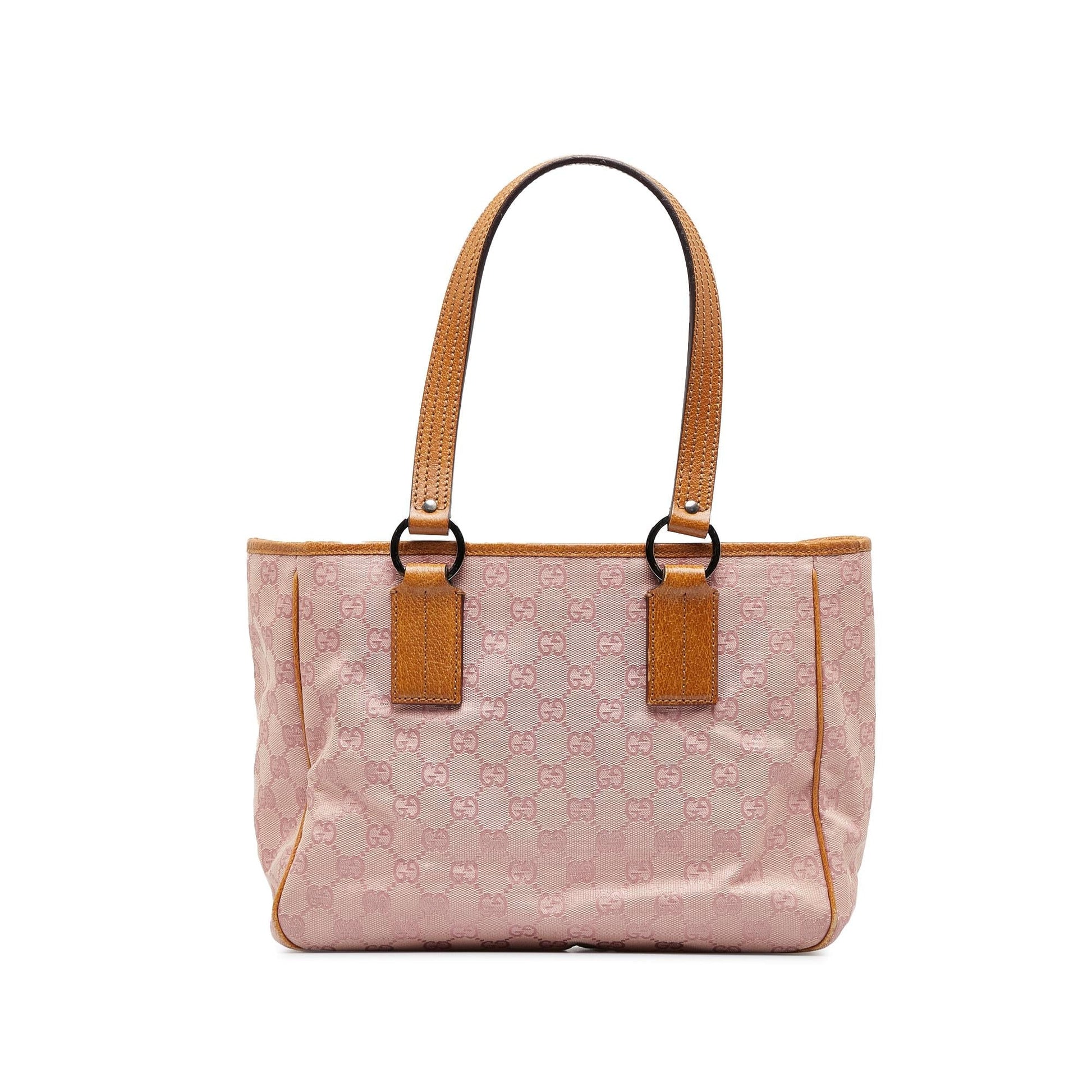 Gucci GG SHG-1nZwwg Canvas Pink Satchel Bag