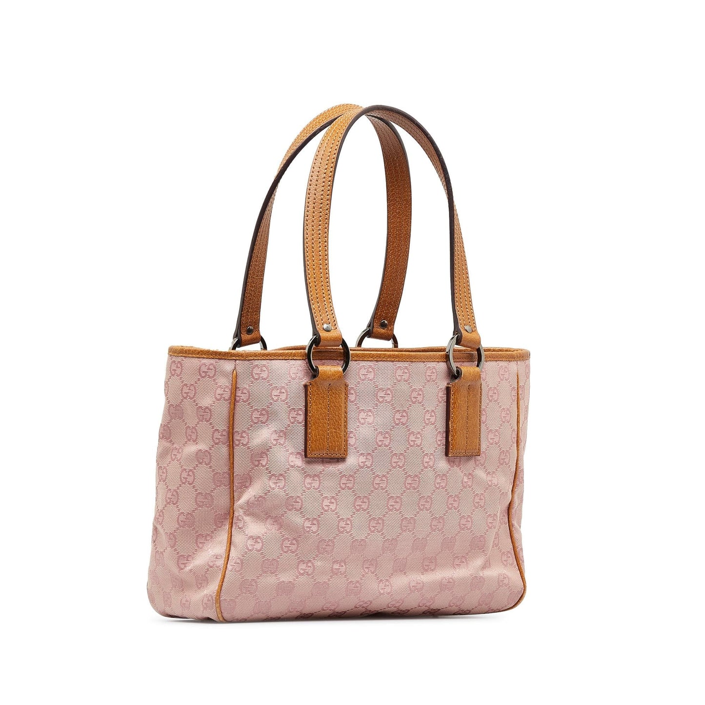 Gucci GG SHG-1nZwwg Canvas Pink Satchel Bag