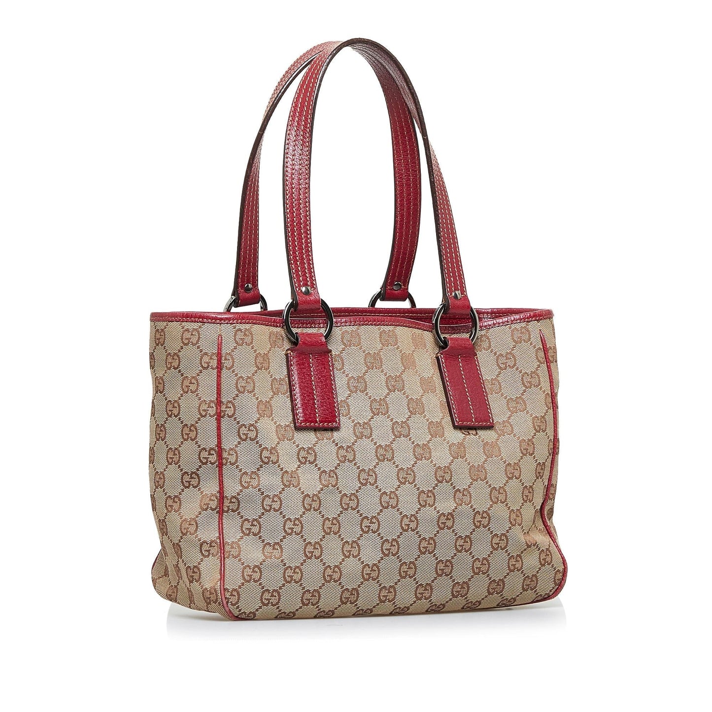 Gucci GG SHG-3HRiME Canvas Brown Satchel Bag