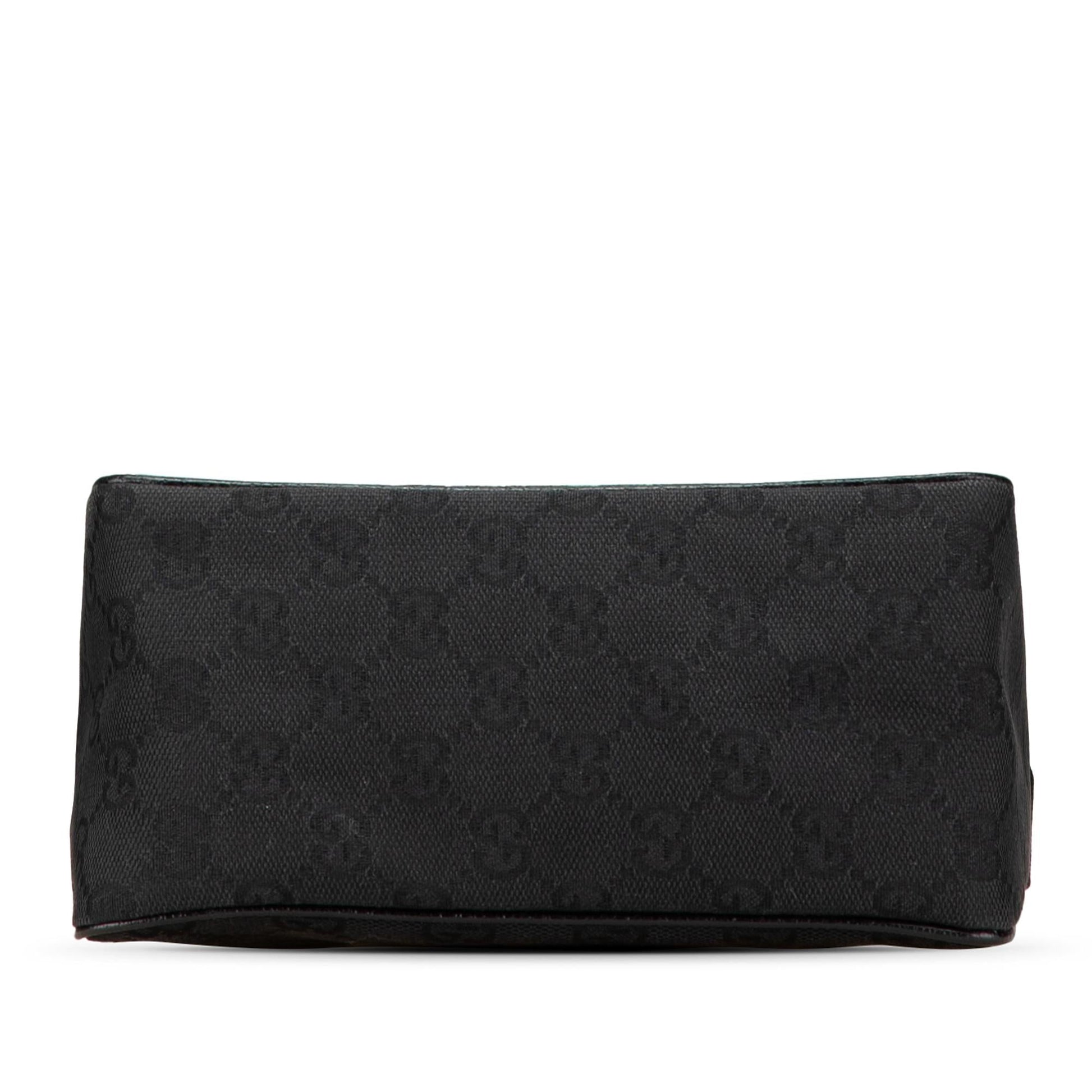 Gucci GG Canvas Black Satchel Bag
