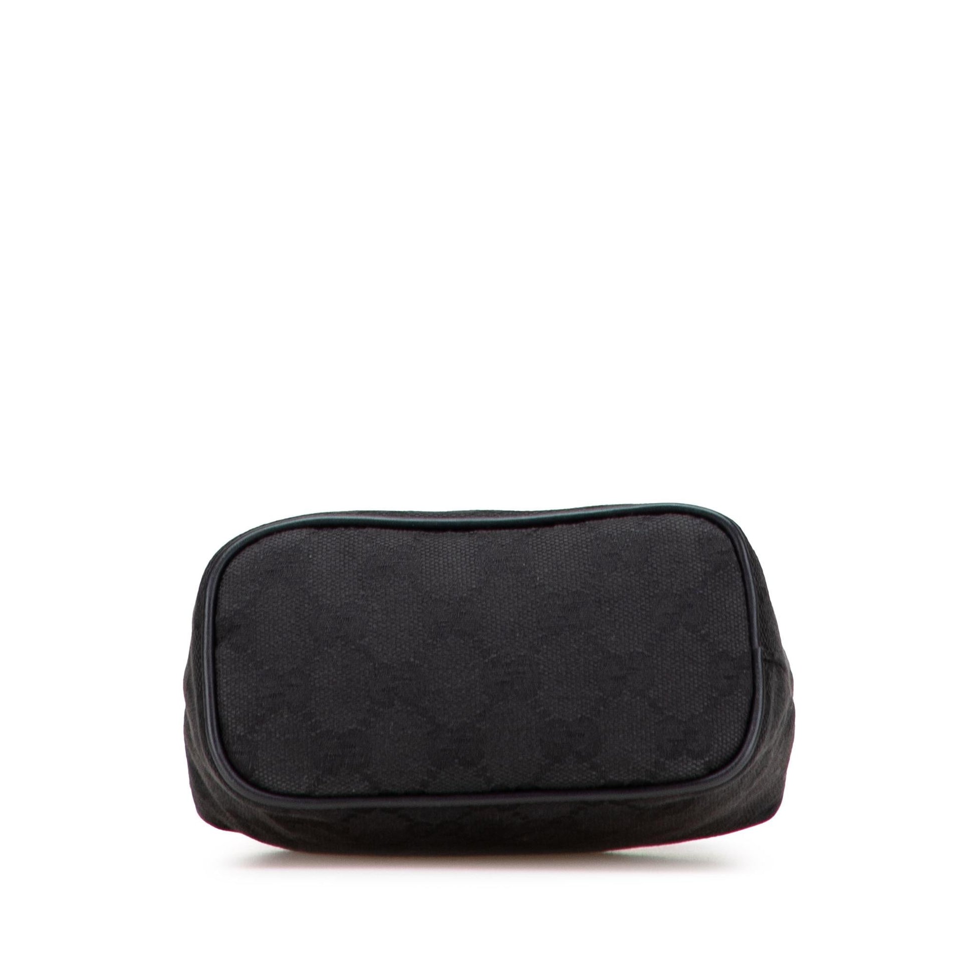 Gucci GG Canvas Calf Black Satchel Bag Handbag 6