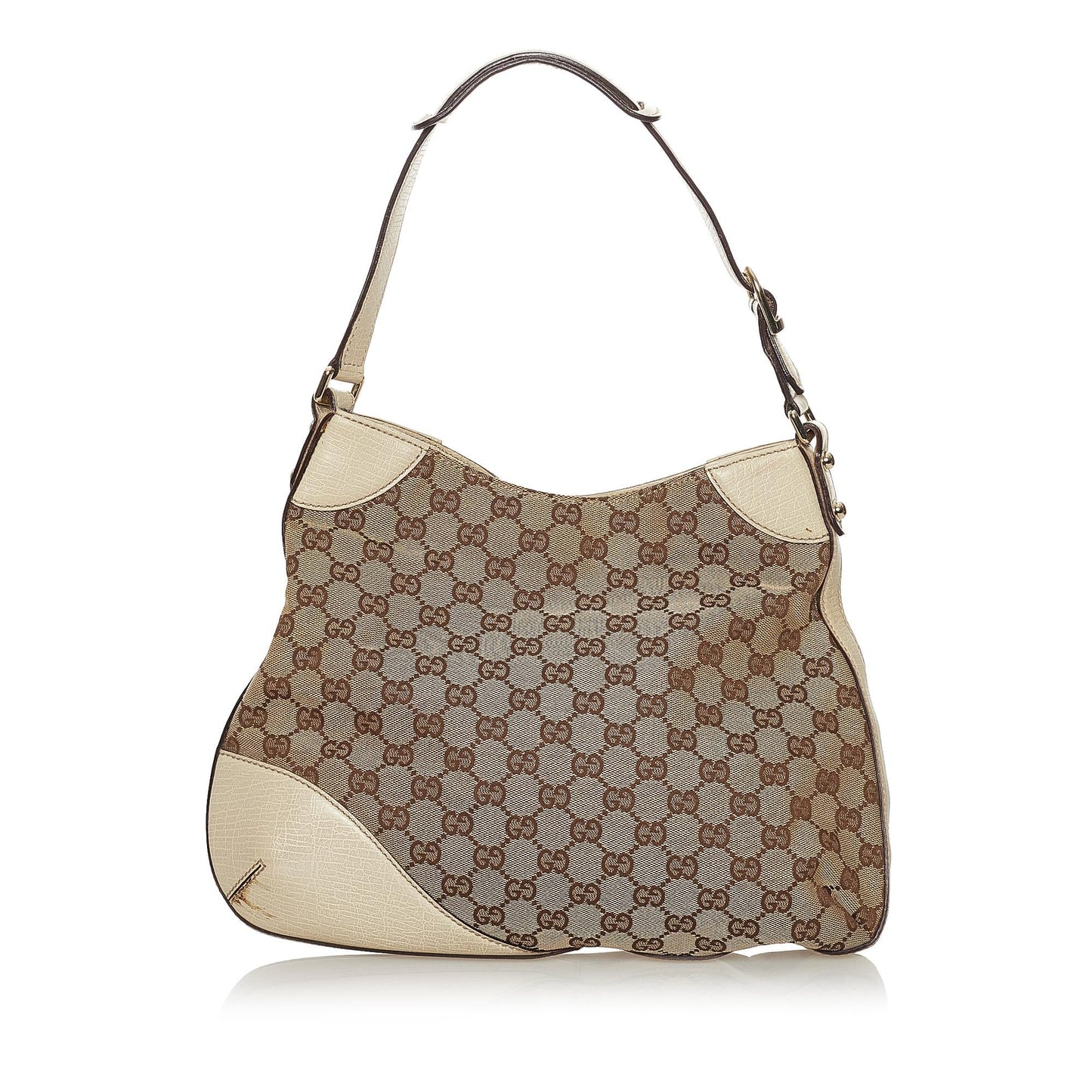 Gucci GG Hasler SHG Canvas Calf Brown Shoulder Bag