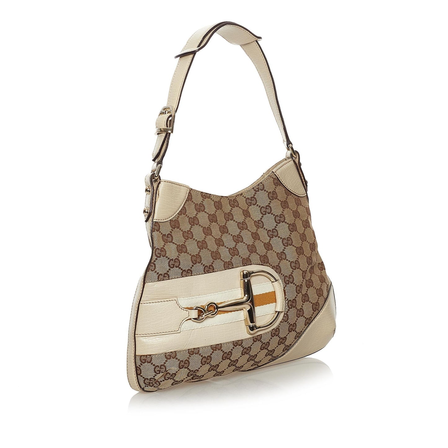 Gucci GG Hasler SHG Canvas Calf Brown Shoulder Bag