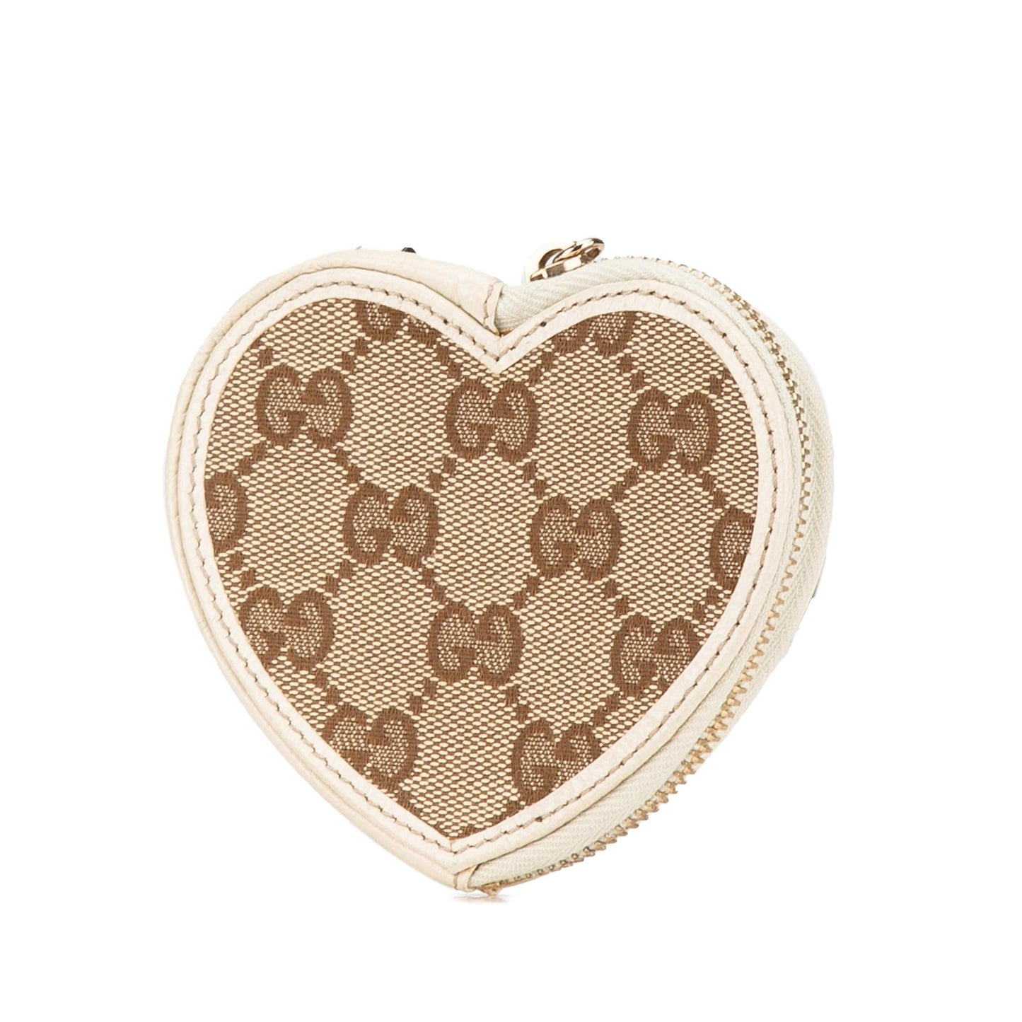 Gucci GG Heart Pouch SHG-q2sF4m Canvas Brown Handbag
