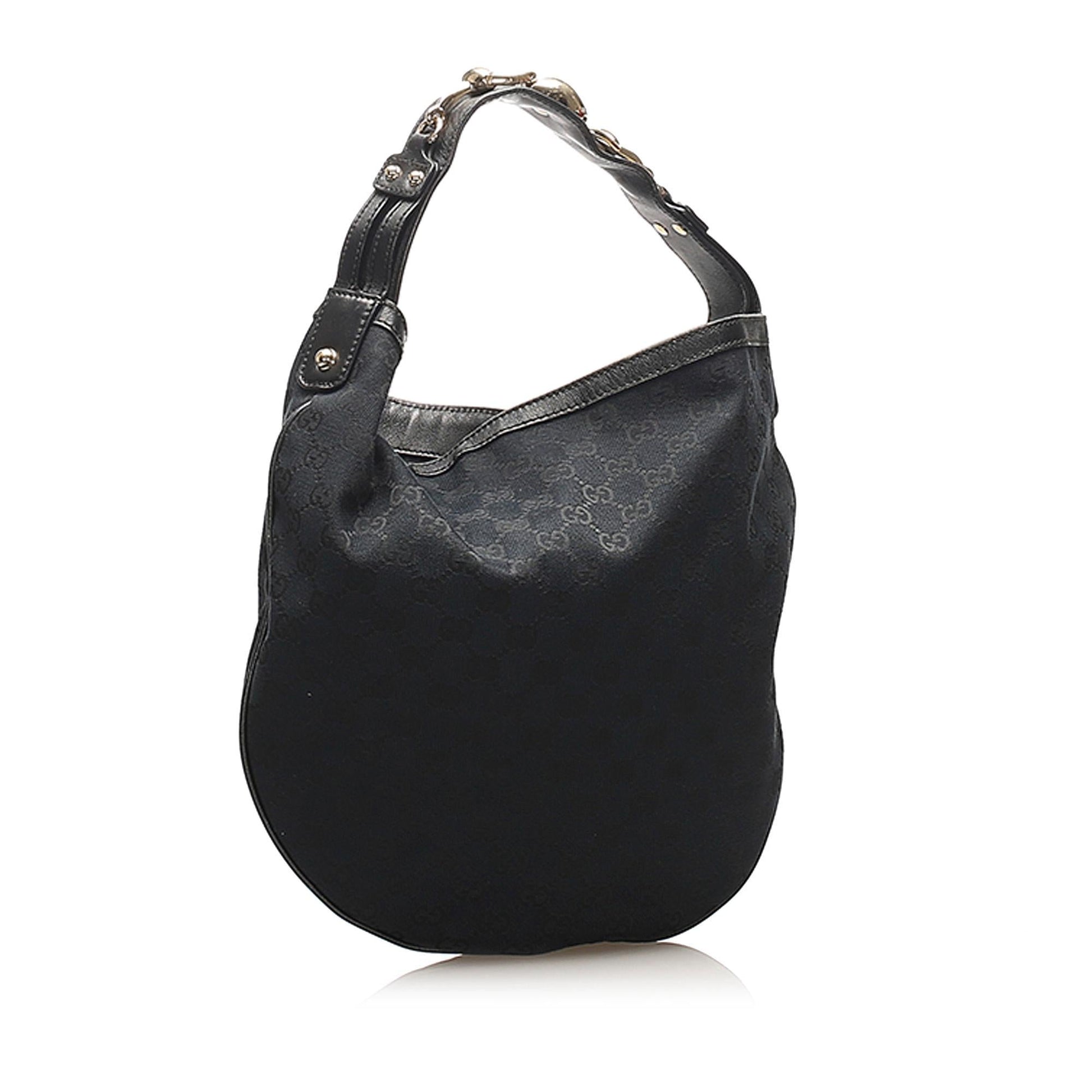 Gucci GG SHG Canvas Black Shoulder Bag 10